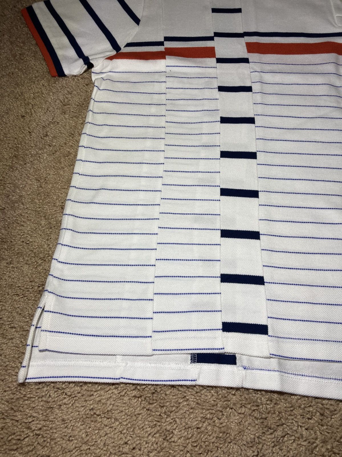 Martine Rose New SS20 Martine Rose Striped Patchwork Polo Anywear 2020 XL Size US XL / EU 56 / 4 - 7 Thumbnail