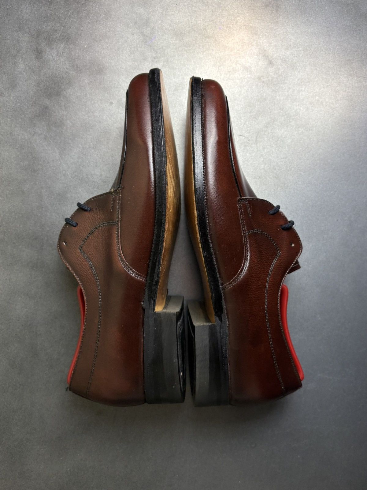 Eaton × Leather × Vintage 1960s Vintage Loafers 1970s Leather Moc Toe Size US 9 / EU 42 - 16 Thumbnail