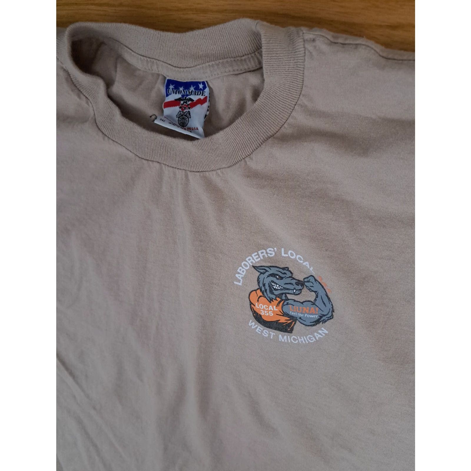Vintage VINTAGE Laboreres Local 355 West Michigan XL USA Union Made T-Shirt Size US XL / EU 56 / 4 - 2 Thumbnail