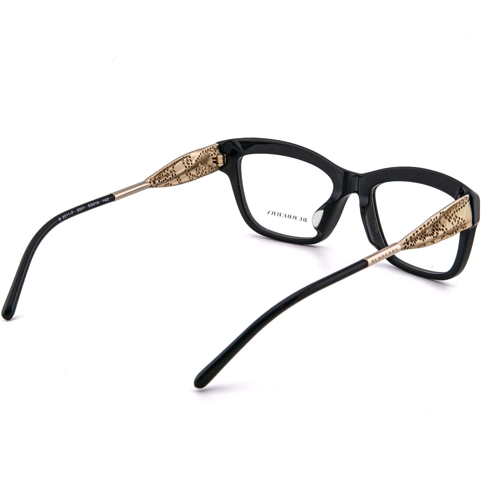Burberry BURBERRY 2211 BE2211 Gabardine Lace Black Optical Frame Size ONE SIZE - 3 Thumbnail