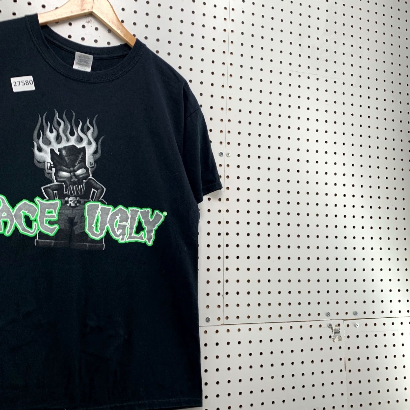 Gildan Race Ugly Shirt Funny Prius Quote Black Green Flames Mens Large 21.5x28 Adult Large Black Green Flames Prius Joke Quote T-Shirt Nike? Size US L / EU 52-54 / 3 - 5 Thumbnail