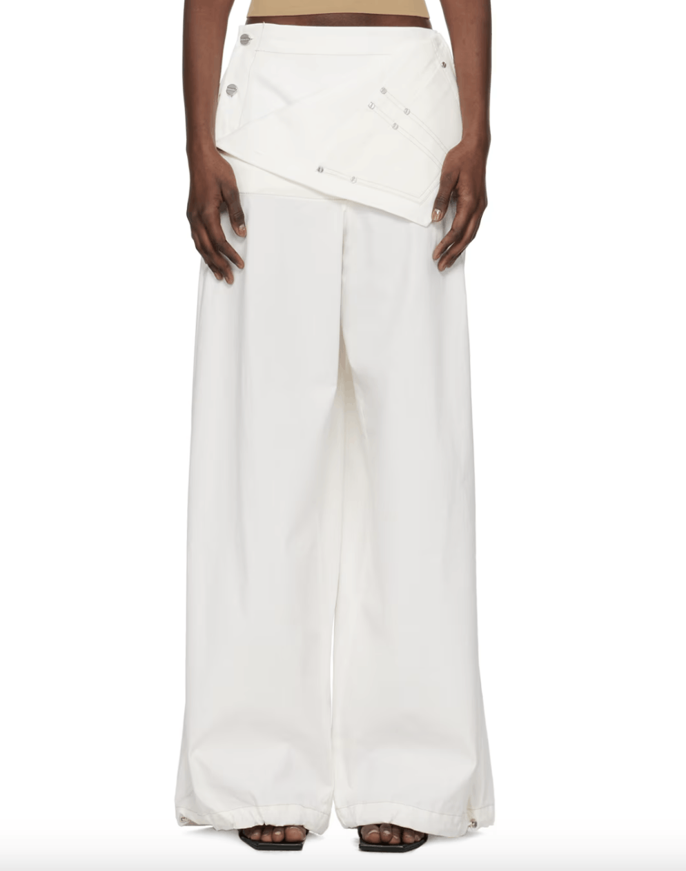 Dion Lee Foldover Parachute Trousers Size 28" / US 6 / IT 42 - 1 Thumbnail