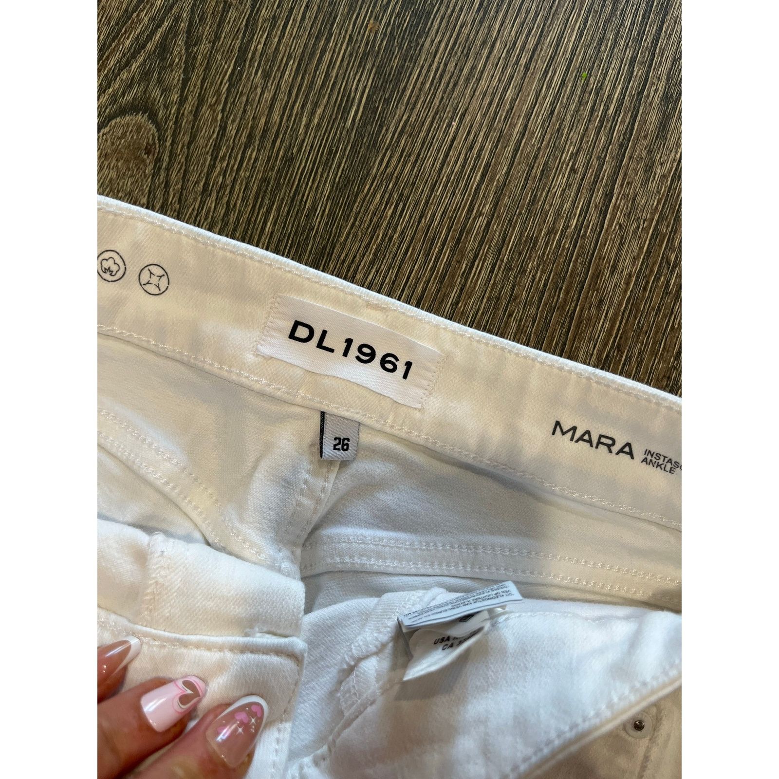 DL1961 DL1961 Mara Instasculpt Straight Ankle Jeans White Sz 26 Size 26" / US 2 / IT 38 - 5 Thumbnail