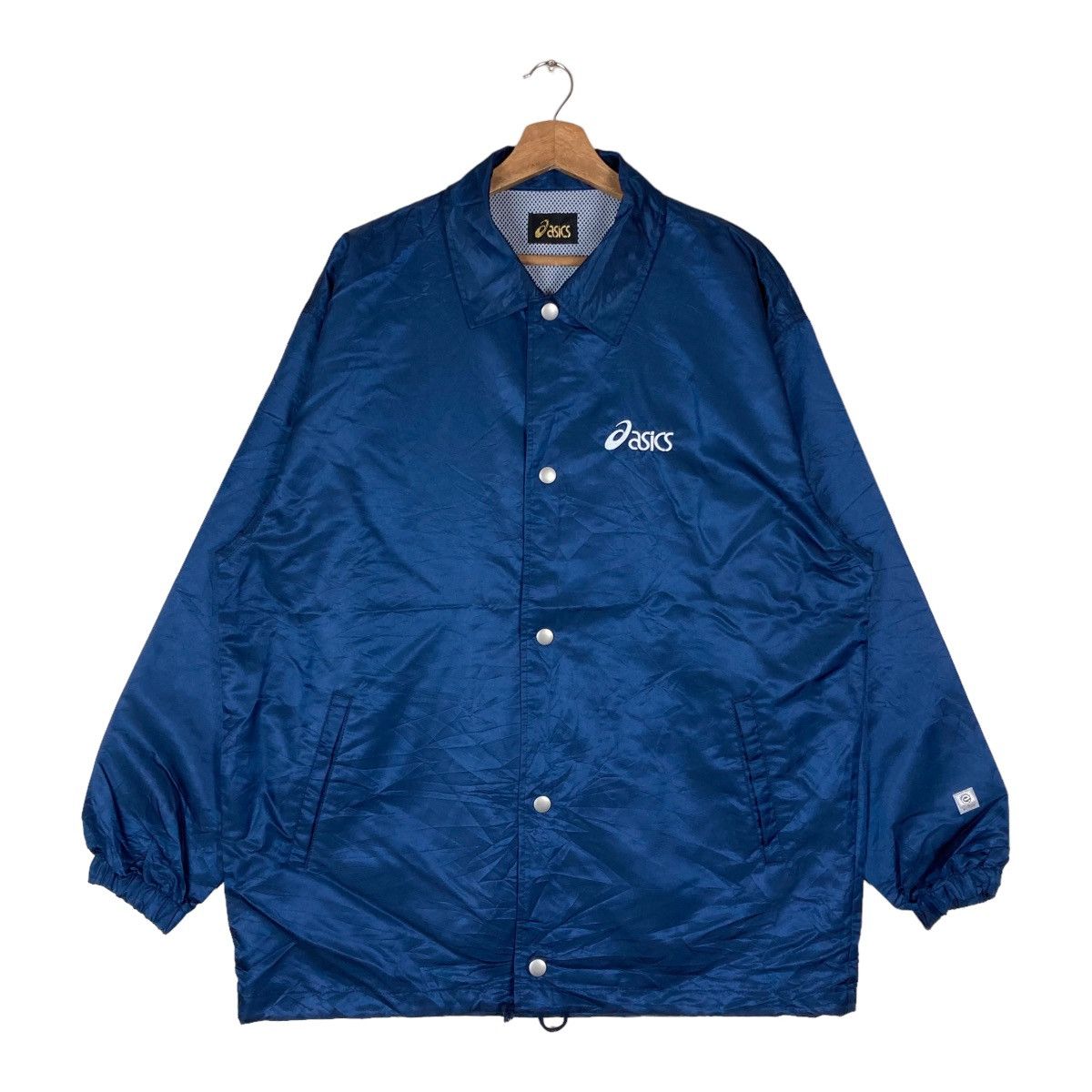 Asics Vintage Asics Mini Logo Snap Button Jacket Size US L / EU 52-54 / 3 - 1 Thumbnail