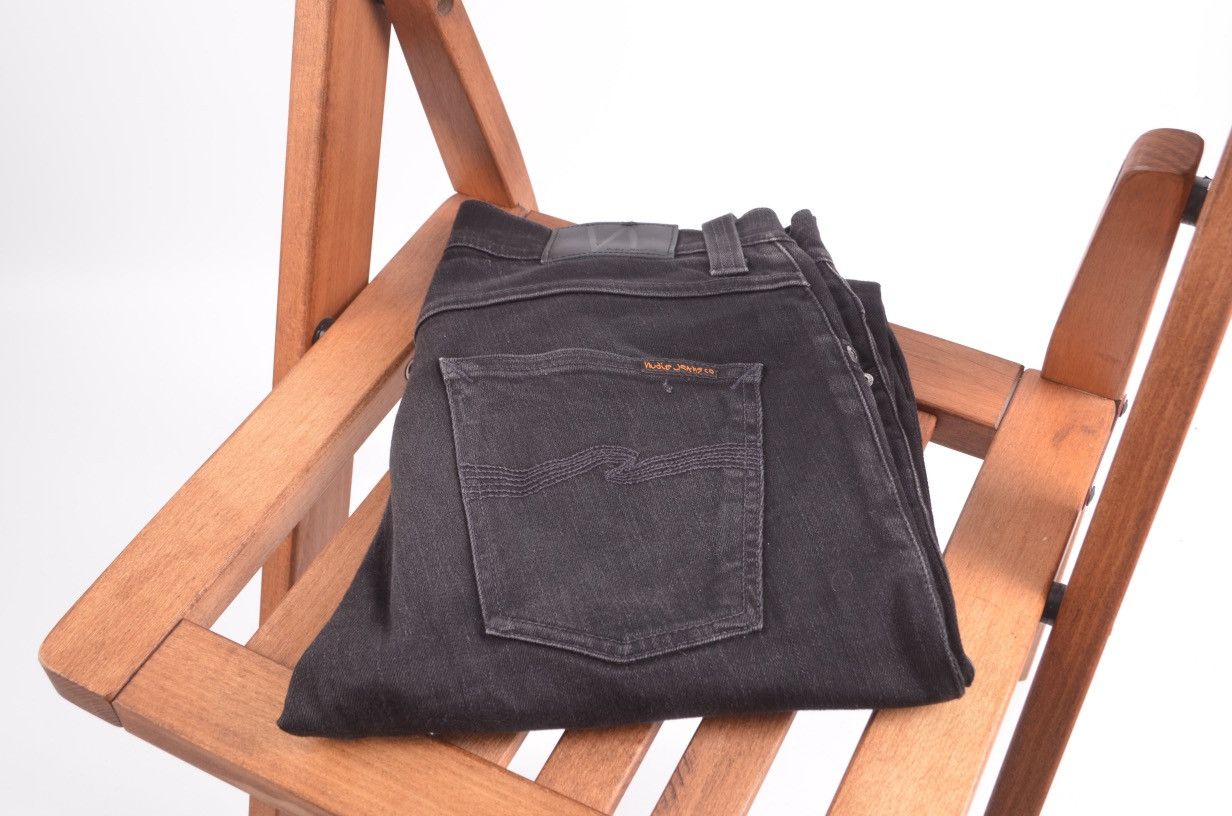 Nudie Jeans Nudie denim jeans grim tim org black ring size 33 Size US 33 - 1 Thumbnail