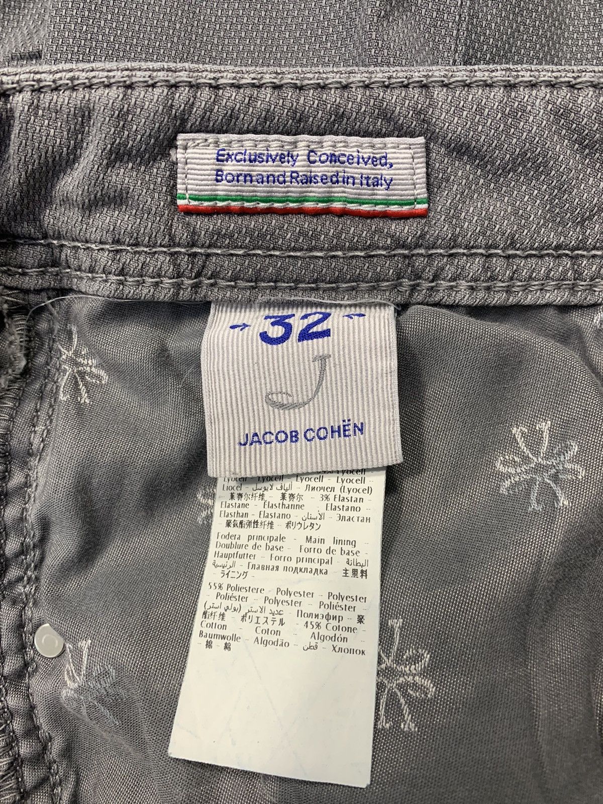Jacob Cohen Jacob Cohen Italy Handmade Luxury Grey Jeans Straight Cut Size US 30 / EU 46 - 13 Thumbnail