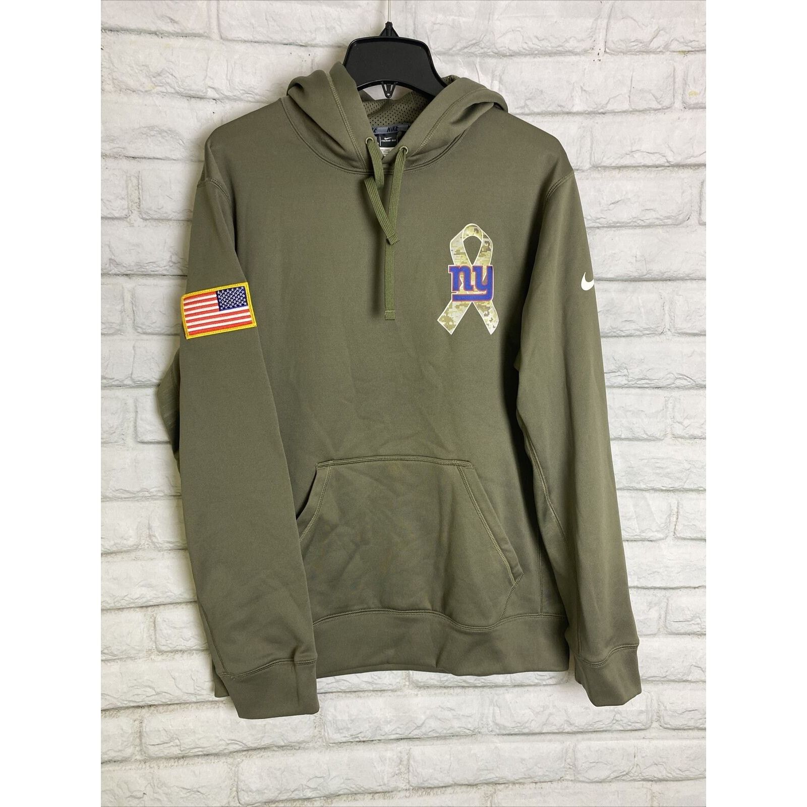 Nike New York Giants Hoodie Small Nike Salute Therma Fit Green Size US S / EU 44-46 / 1 - 2 Thumbnail