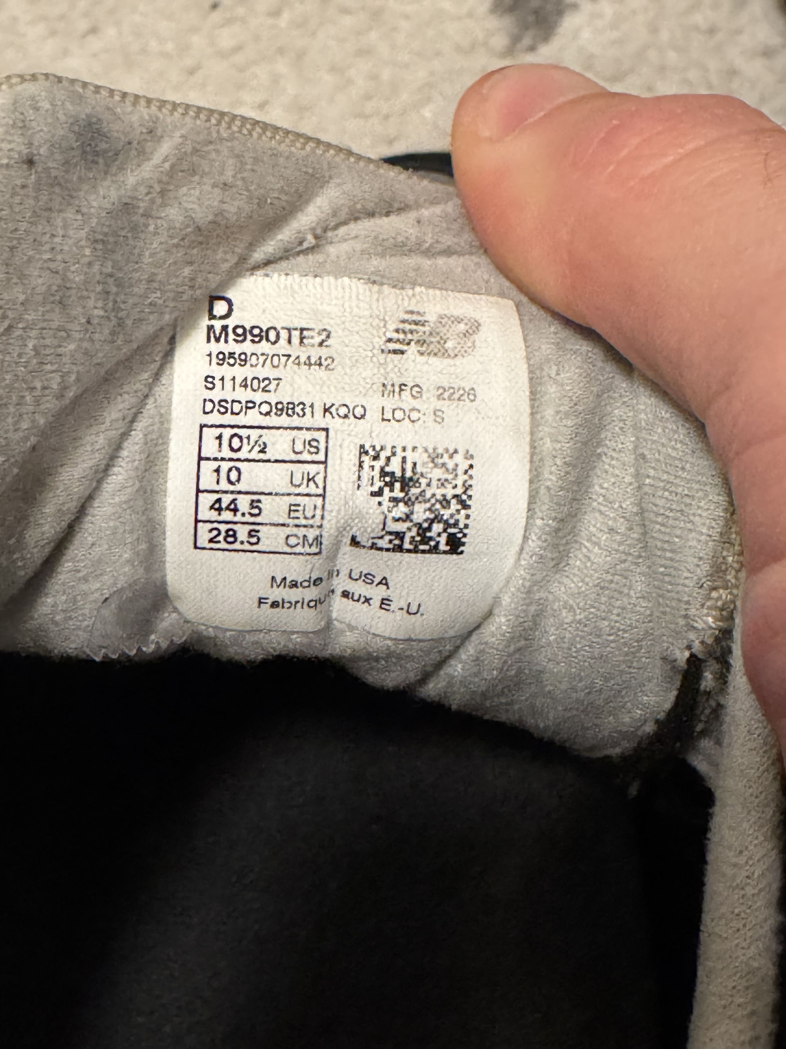 New Balance New Balance x Teddy Santis 990v2 Made in USA 'Black' Size US 10.5 / EU 43-44 - 7 Thumbnail