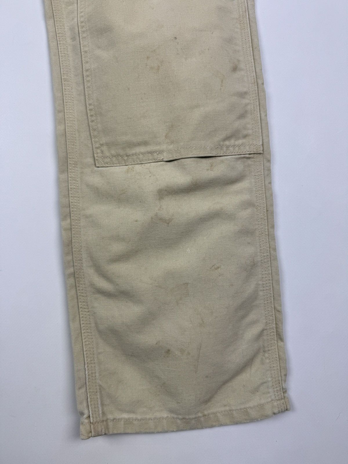 Carhartt 90’s Vintage Carhartt Distressed Double Knee Tan Work Pants Size US 31 - 5 Thumbnail
