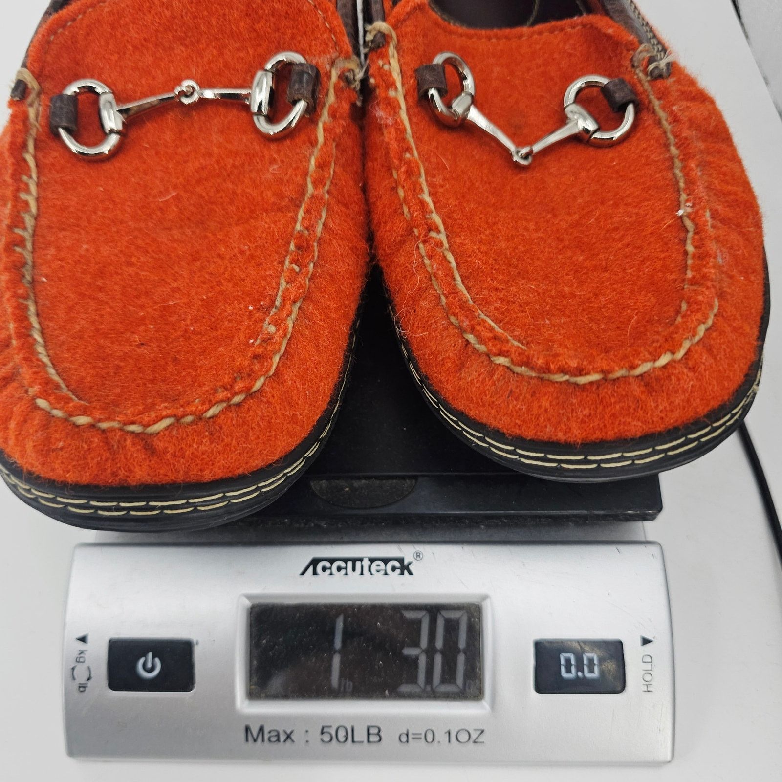 Nordstrom × Other T.B. Phelps Italian Wool Felt Horse Bit Orange Loafer 9 Size US 9 / EU 42 - 10 Thumbnail