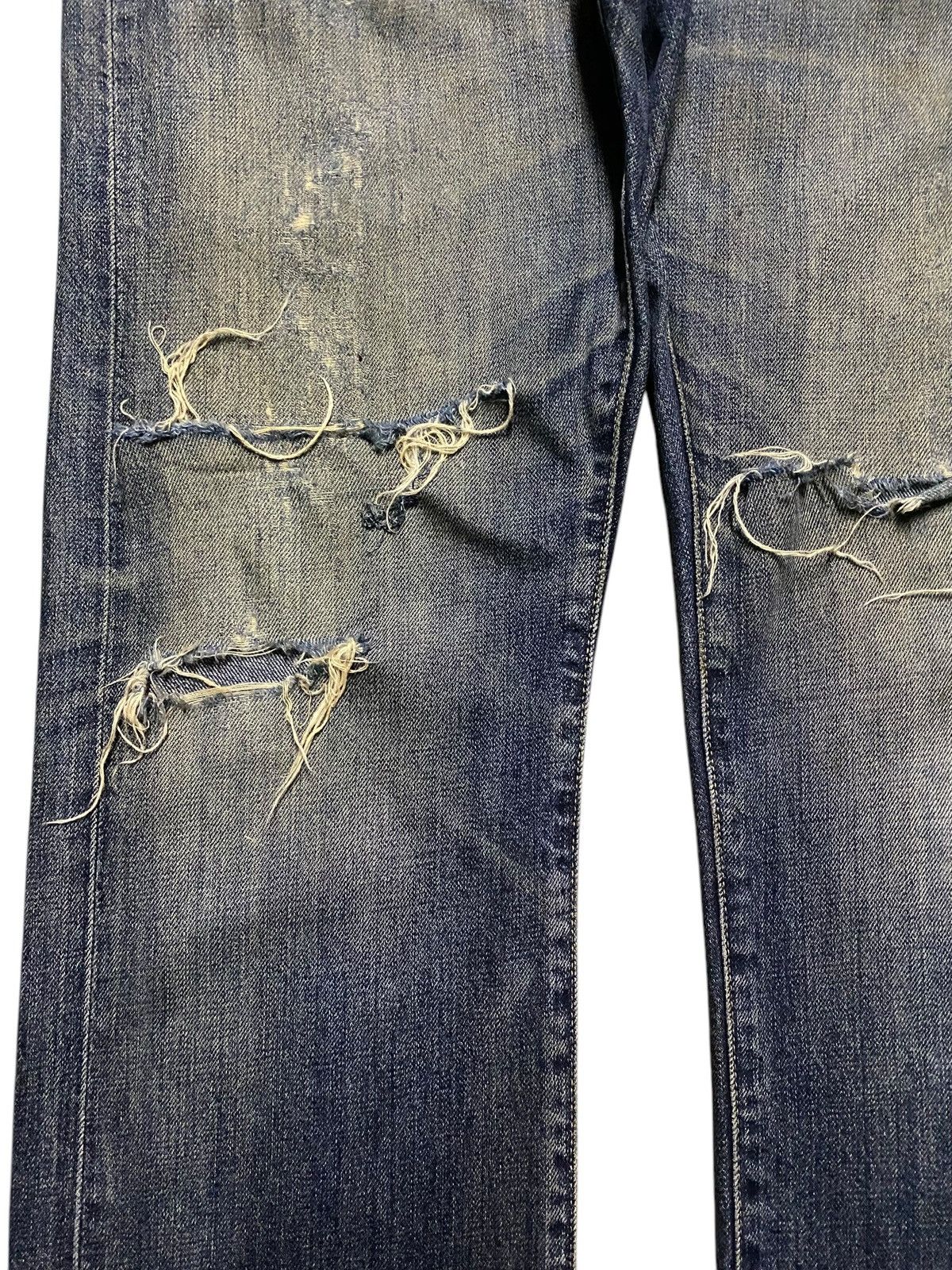 Japanese Brand Vintage Japanese Brand Uniqlo Selvedge Distressed Jeans Size US 34 / EU 50 - 7 Thumbnail