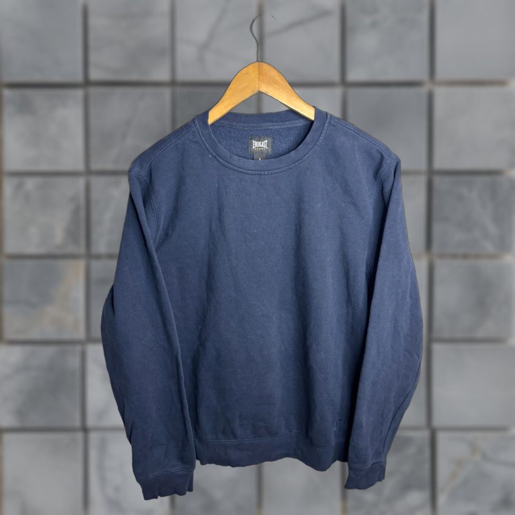 Everlast VINTAGE Everlast Sport Sweatshirt Mens S Navy Blue Crewneck Fleece Pullover Athletic Size US S / EU 44-46 / 1 - 1 Thumbnail