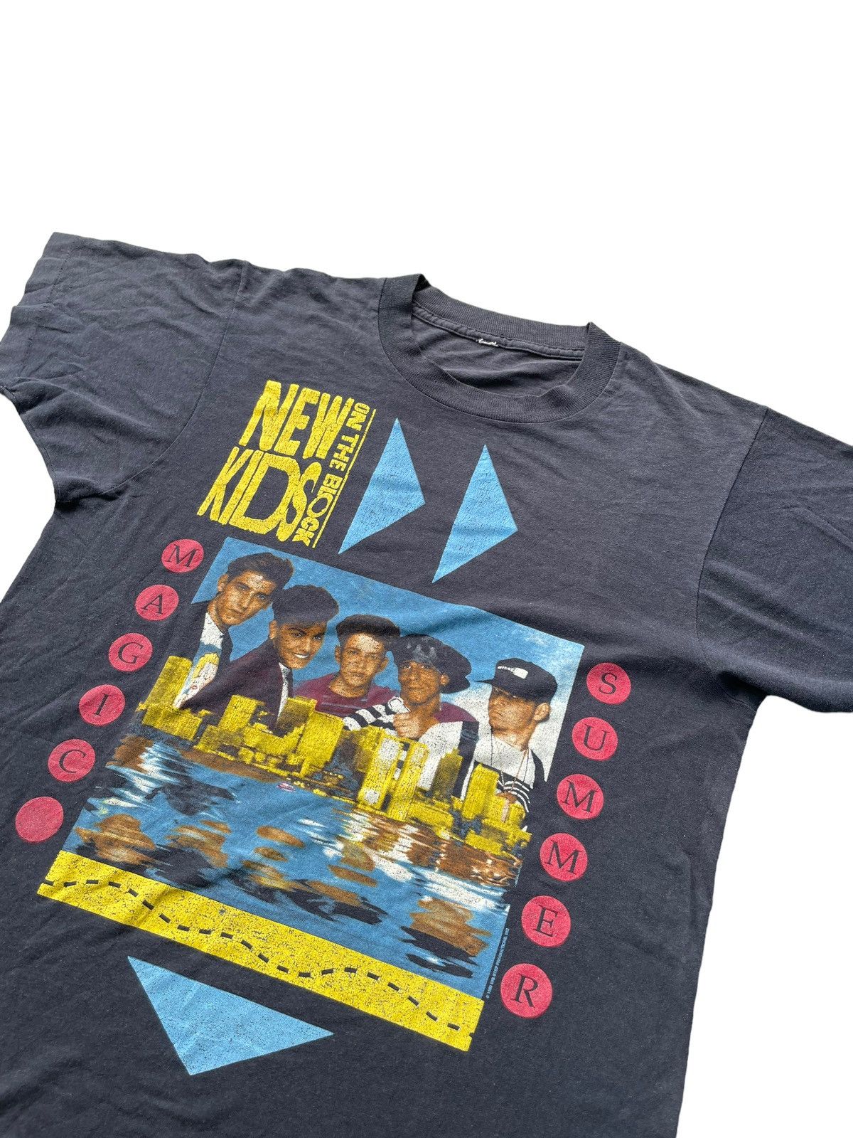 Band Tees × New Kids On The Block × Vintage VTG 90’s New Kids On The Block Magic Summer Tour Size US M / EU 48-50 / 2 - 2 Thumbnail