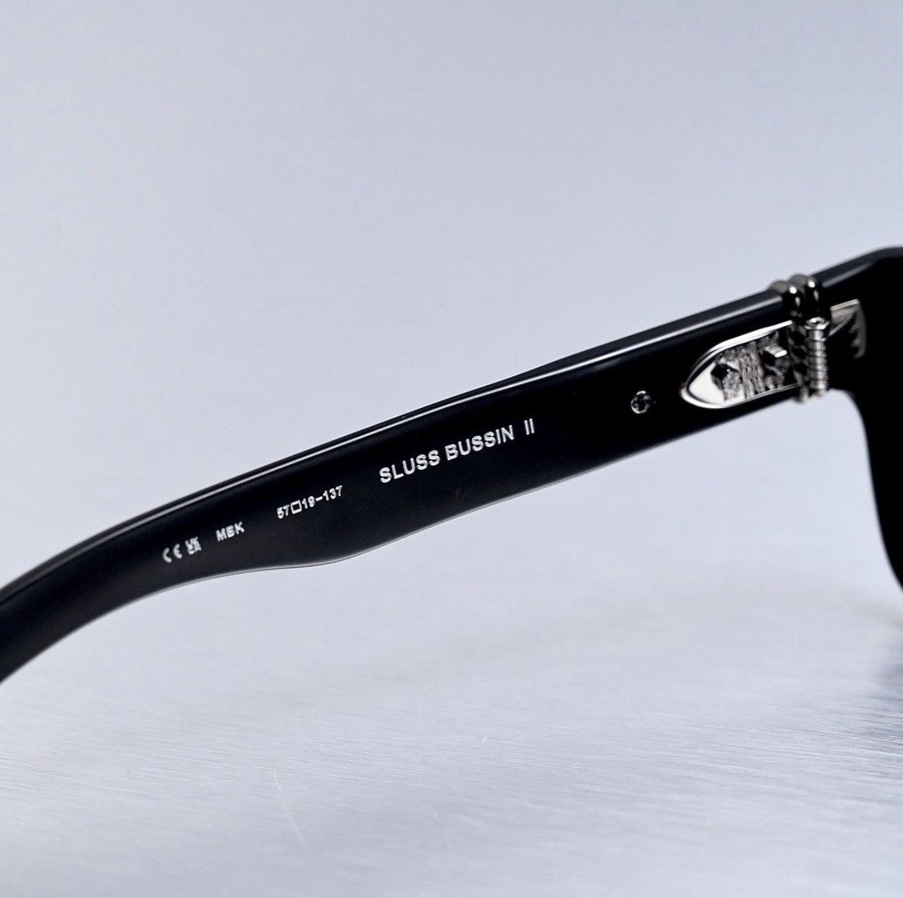 Chrome Hearts CHROME HEARTS SLUSS BUSSIN II MATTE BLACK SUNGLASSES Size ONE SIZE - 5 Thumbnail