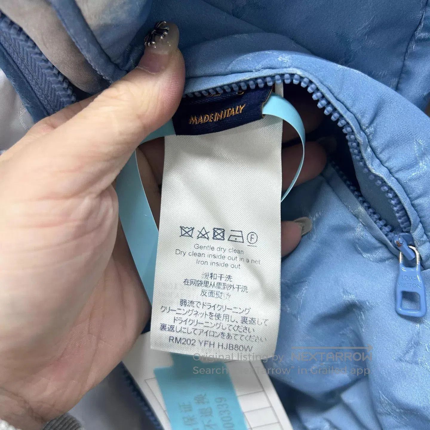 Louis Vuitton Blue Cloud Print Hooded Light Jacket. Size US M / EU 48-50 / 2 - 4 Thumbnail