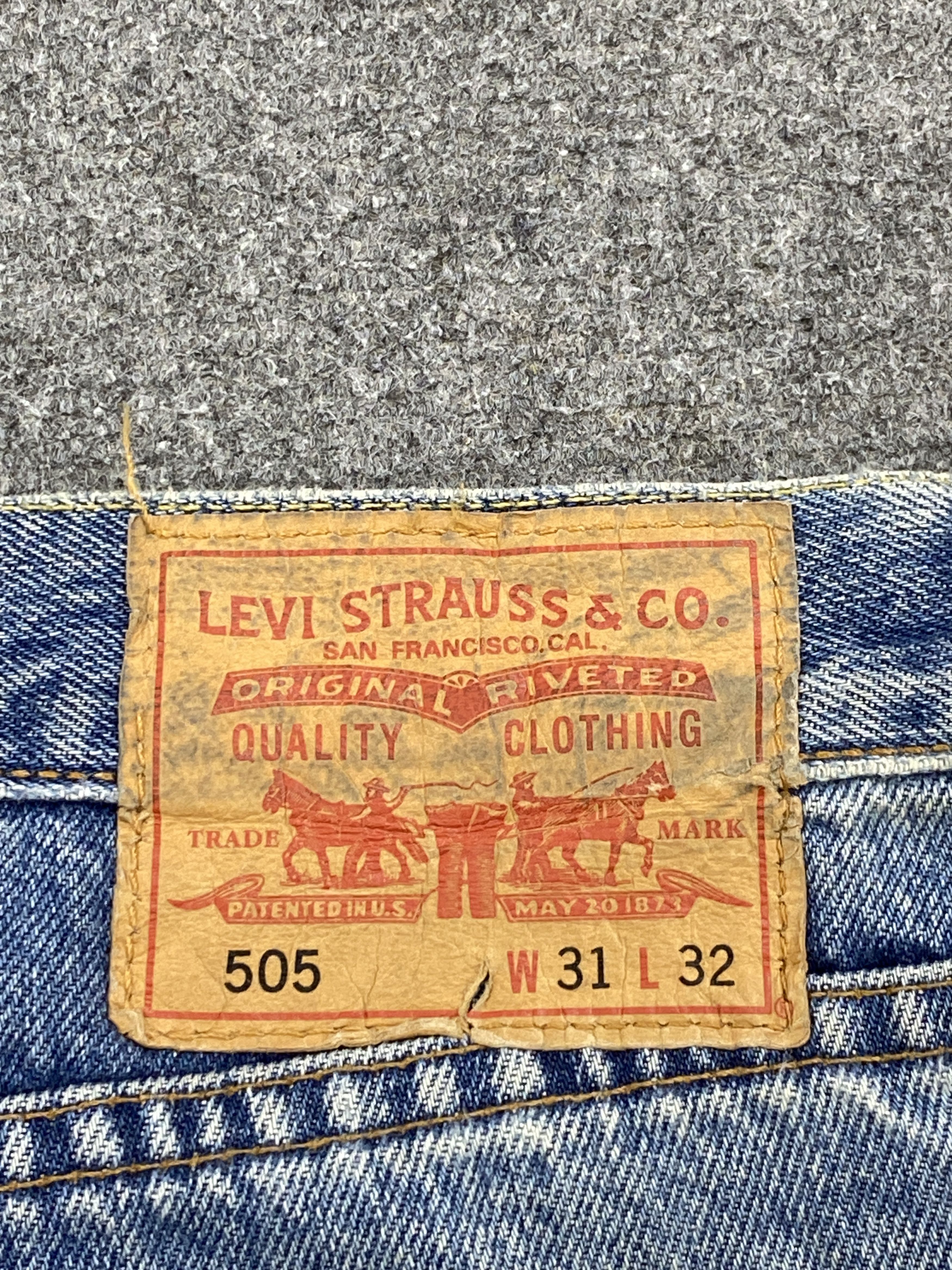 Levi's × Vintage Distressed Faded Blue Vintage 90s Levi's 505 Jeans Size US 32 / EU 48 - 5 Thumbnail