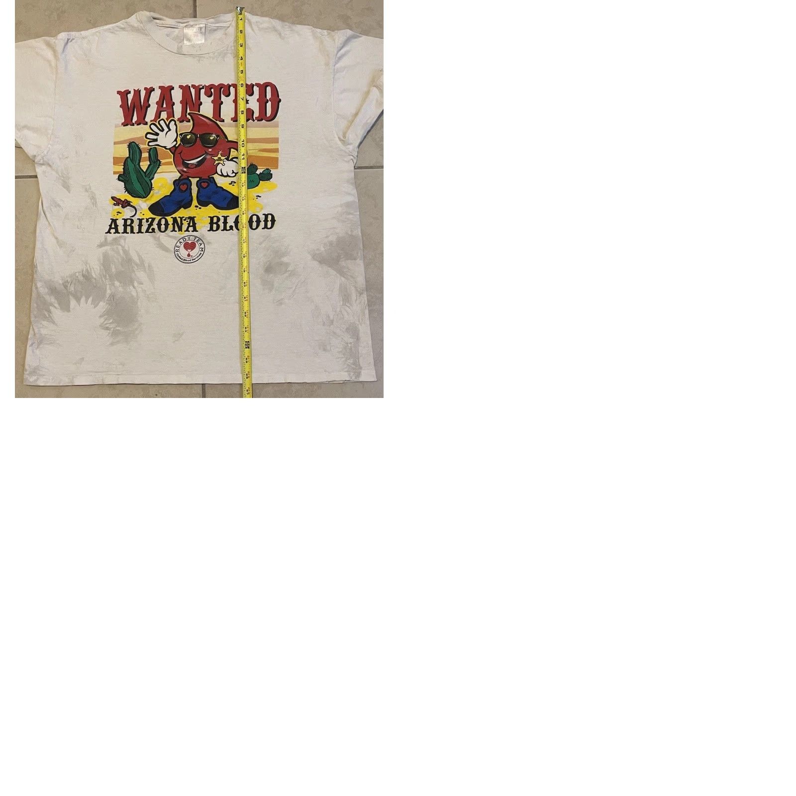 Vintage VINTAGE 90s Wanted Blood Donor Thrashed Faded Distressed Shirt S Mens White Short Sleeve Medical Doctor Humor Joke Punk Size US S / EU 44-46 / 1 - 12 Thumbnail