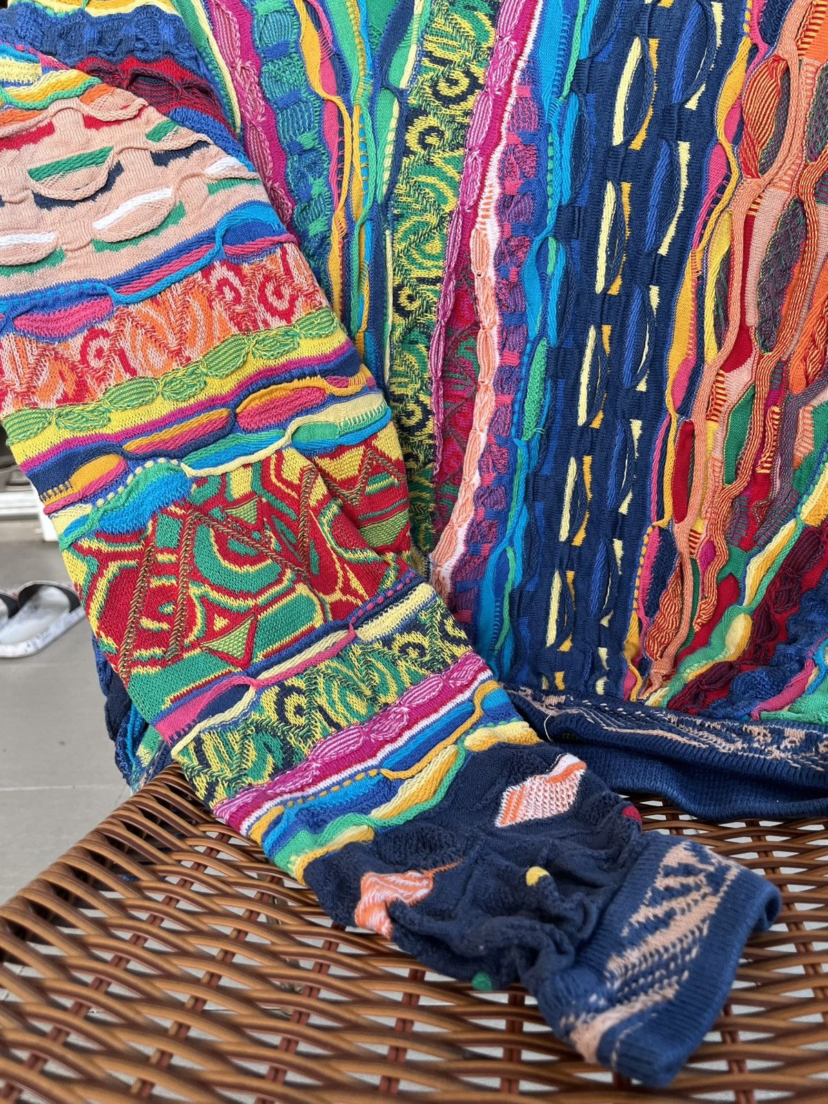 Coogi Rare Vintage 90s Coogi 3D Knit Sweater Rainbow Unicorn Size US M / EU 48-50 / 2 - 9 Thumbnail