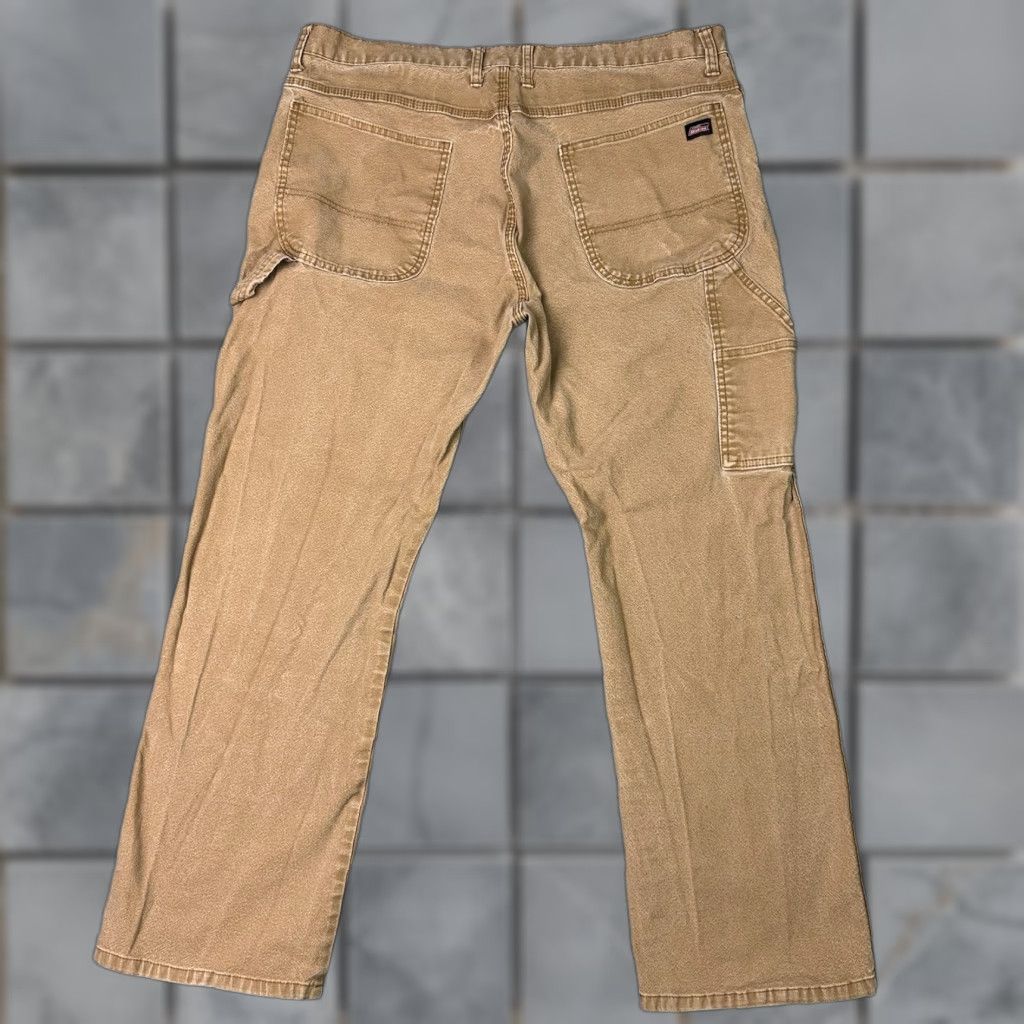 Dickies Dickies Workwear Carpenter Pants Jeans 36 Brown Distressed Canvas 80s 90s Punk Rock USA Mens Regular Straight Size US 38 / EU 54 - 1 Thumbnail