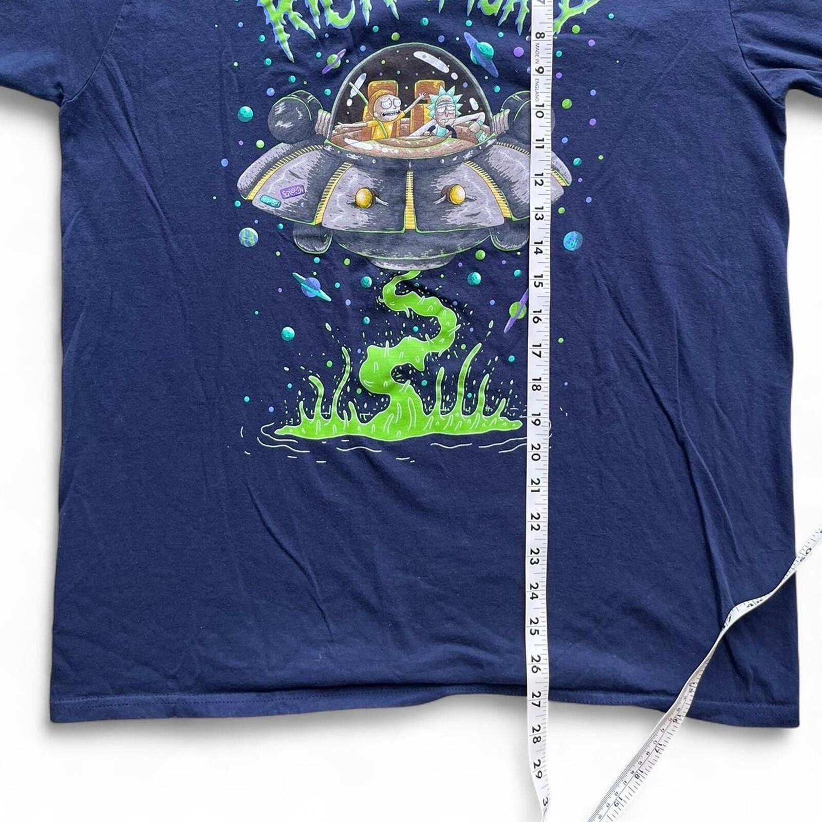 Other 2019 Rick & Morty UFO Space Alien Acid Graphic Shirt Size L Size US M / EU 48-50 / 2 - 5 Thumbnail