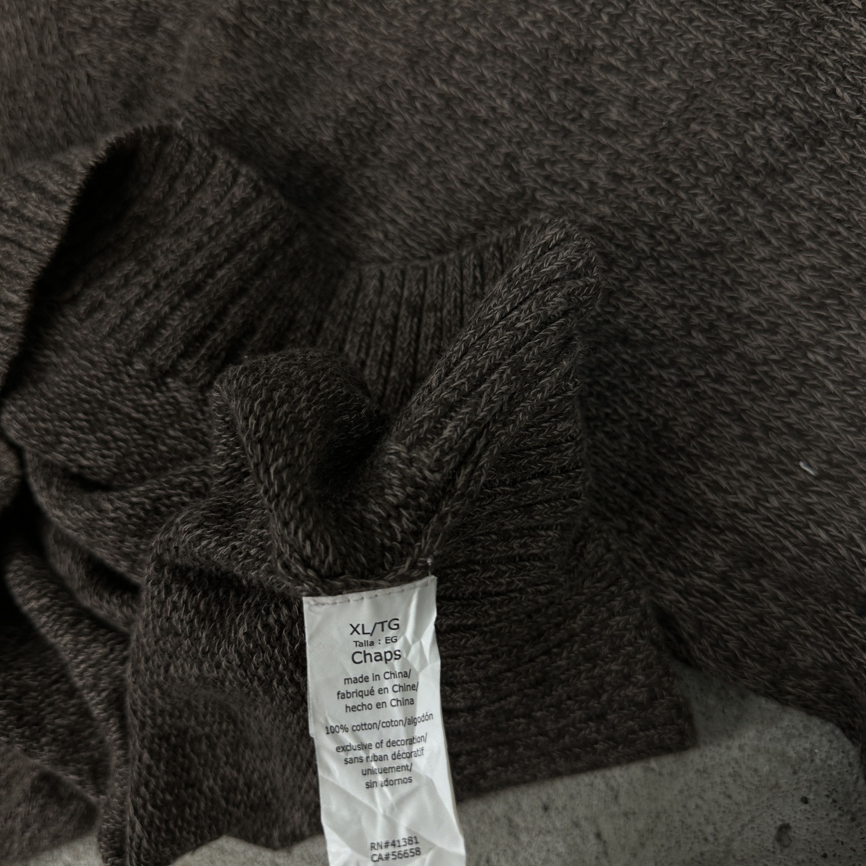 Ralph Lauren × Vintage Vintage Casual 00s 1/4 Zip Chaps Ralph Lauren Sweater Size US XL / EU 56 / 4 - 6 Thumbnail
