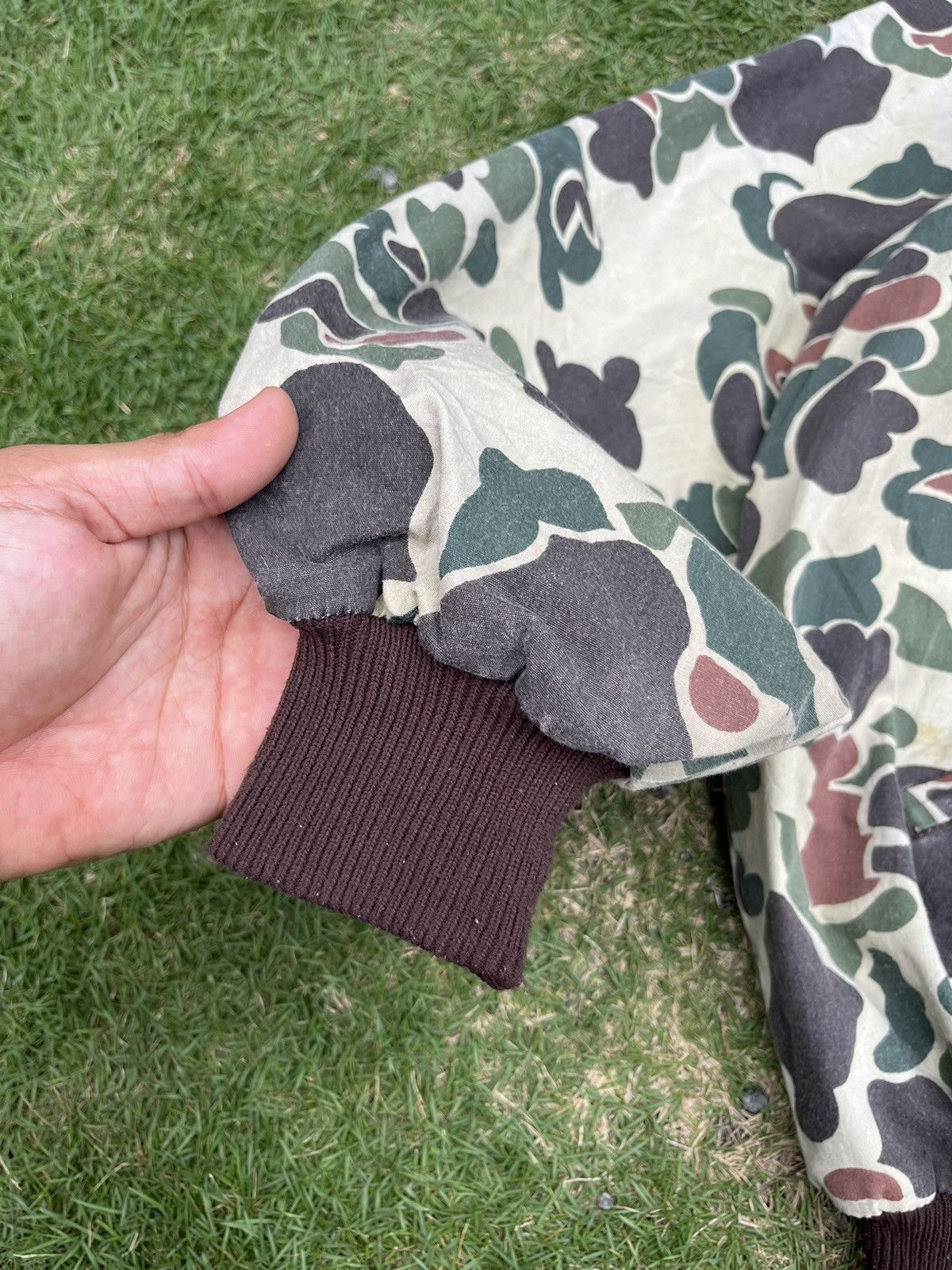 Delong × Vintage RARE Vintage Delong Camouflage Half Zipper Jacket 90s USA Size US XXL / EU 58 / 5 - 5 Thumbnail