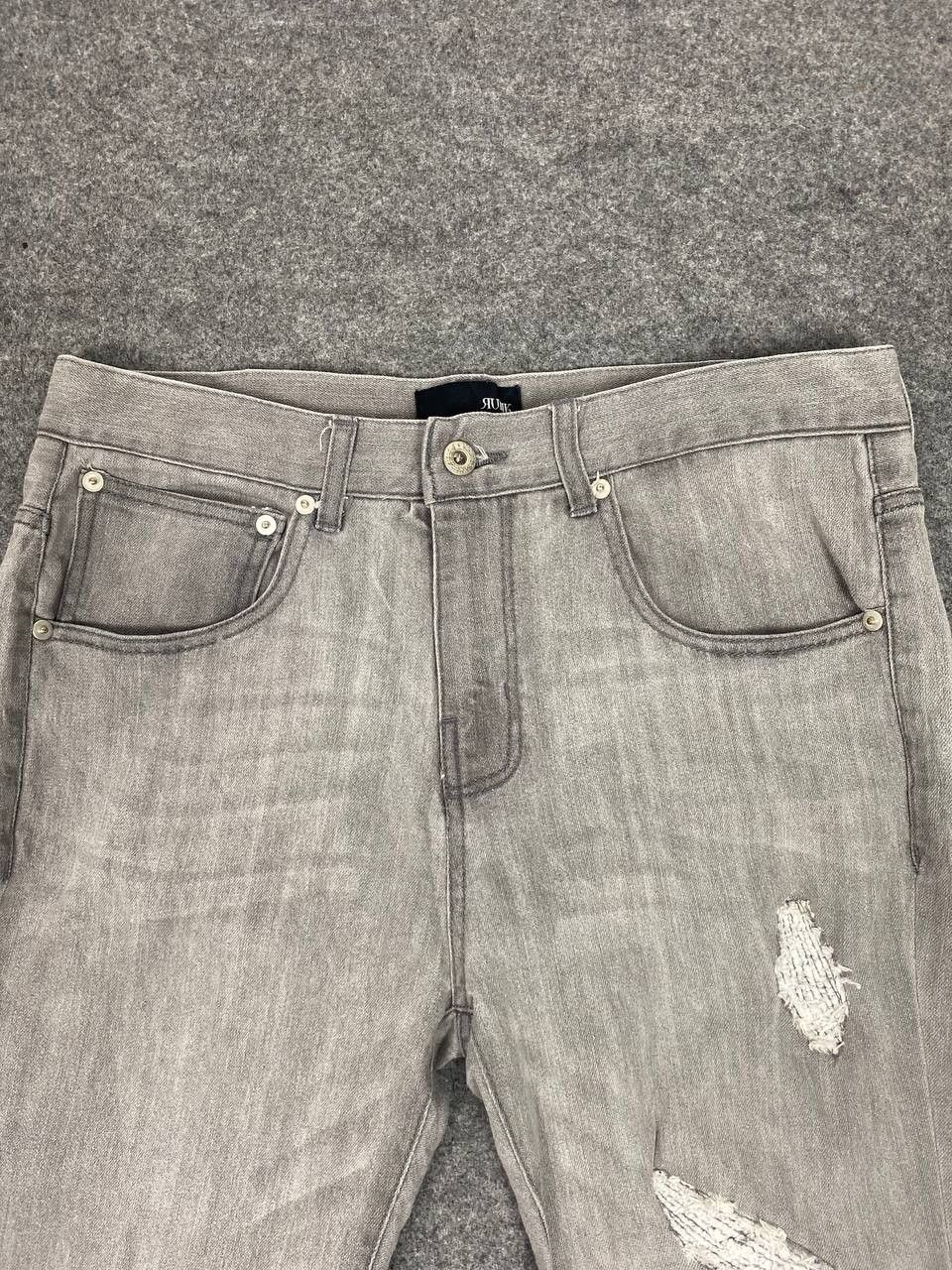 Japanese Brand rubik japanese brand distresse reworked stretch denim Size US 34 / EU 50 - 6 Thumbnail