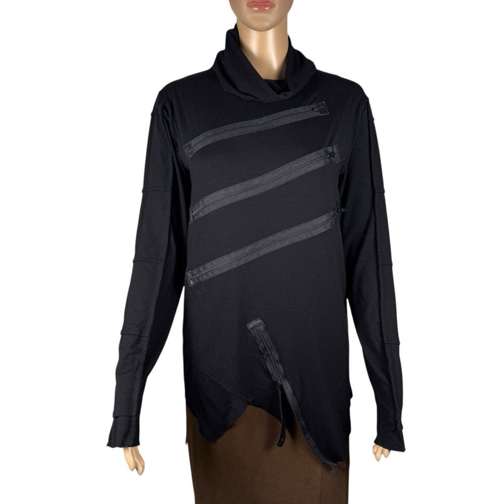 Other Mardana NYC Black High Neck Zip Details Tunic Size S Size S / US 4 / IT 40 - 1 Thumbnail
