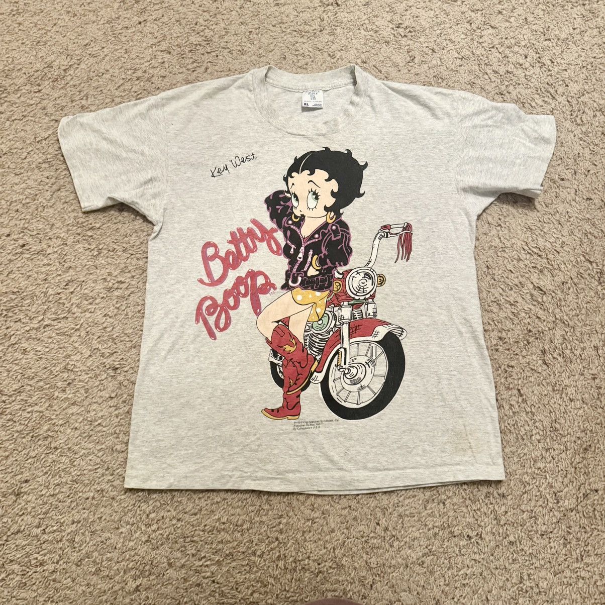 Vintage Vintage 1994 Betty Boop Key West Motorcycle Tee XL Size US XL / EU 56 / 4 - 6 Thumbnail