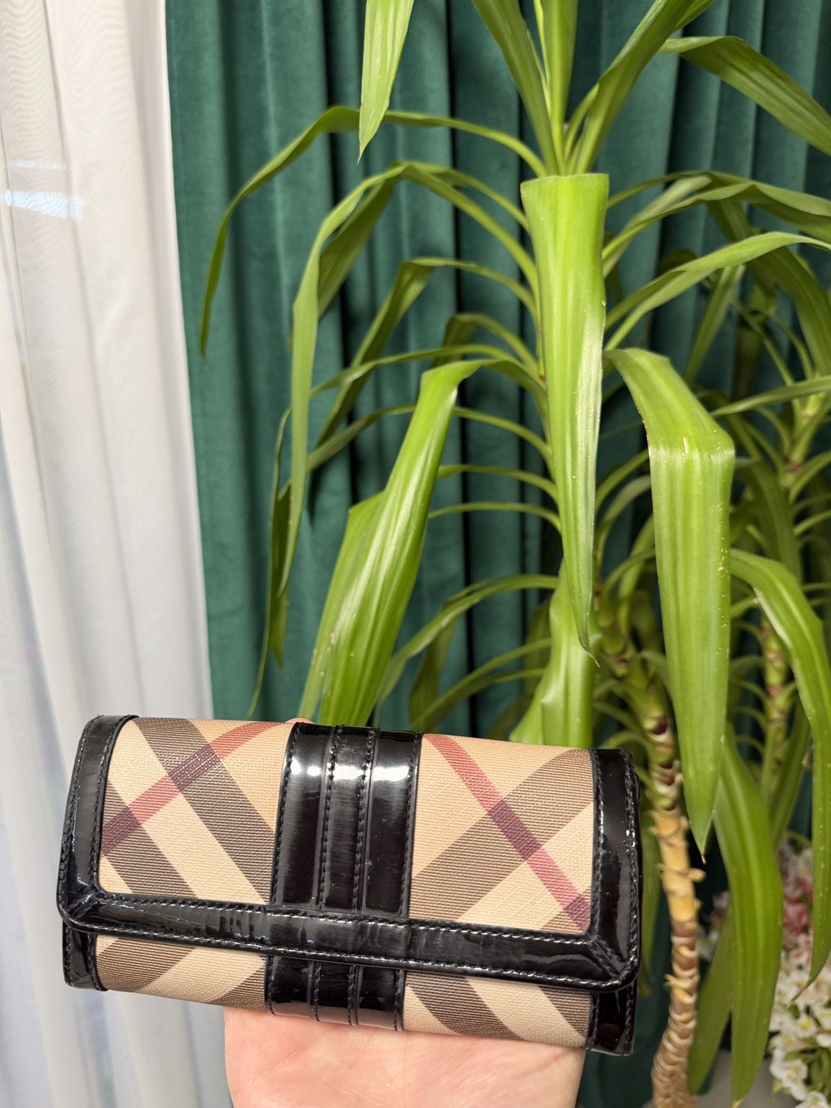 Burberry Vintage Burberry Clutch Wallet Plaid 90s Size ONE SIZE - 2 Thumbnail