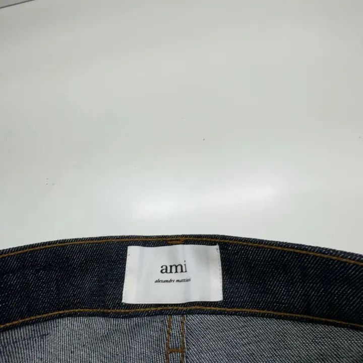 AMI AMIPARIS Men's Stretch Denim Pants in Dark Blue -2507 Size US 31 - 5 Thumbnail
