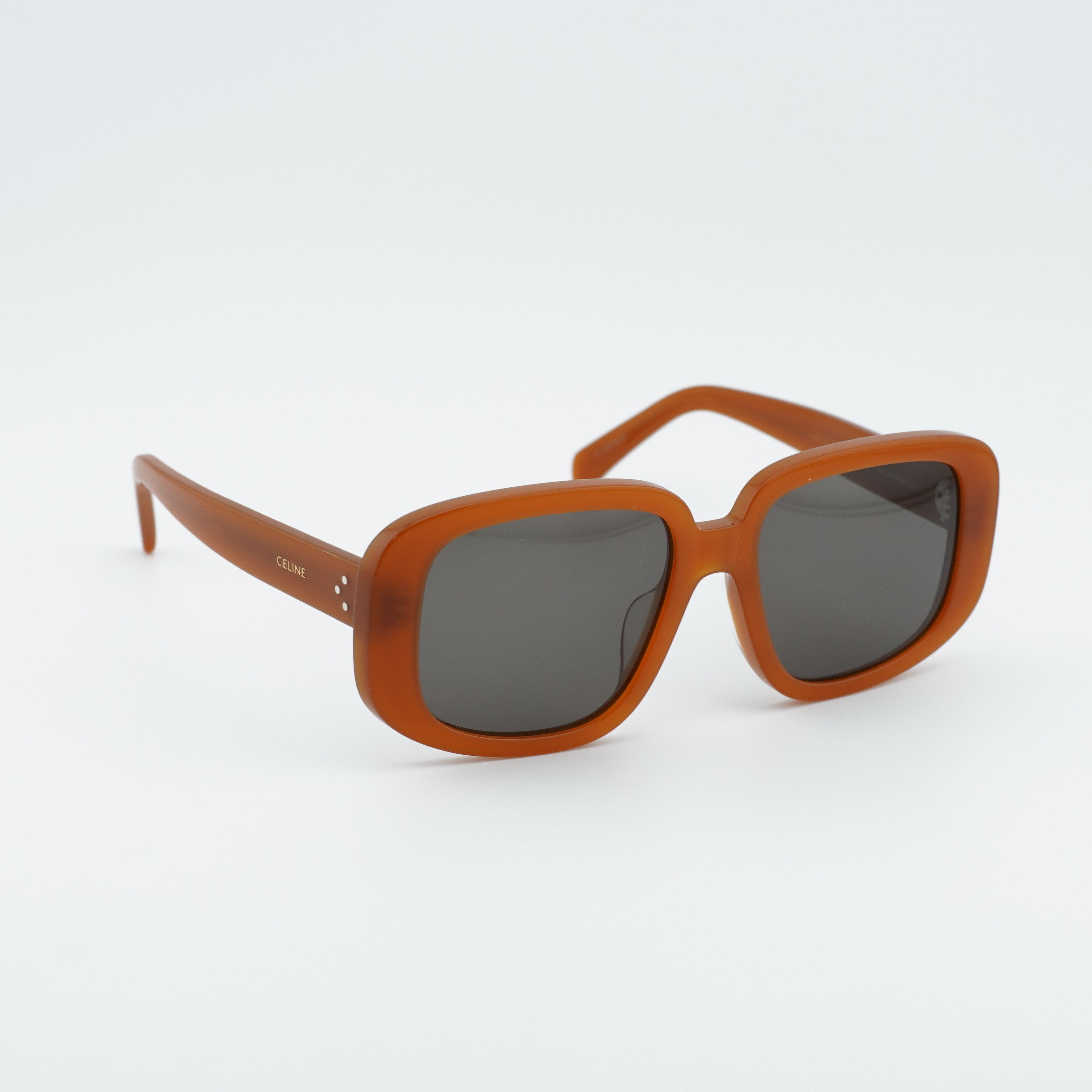 Celine Celine CL40299U 45A Sunglasses Shiny Brown Square Frame Size ONE SIZE - 3 Thumbnail