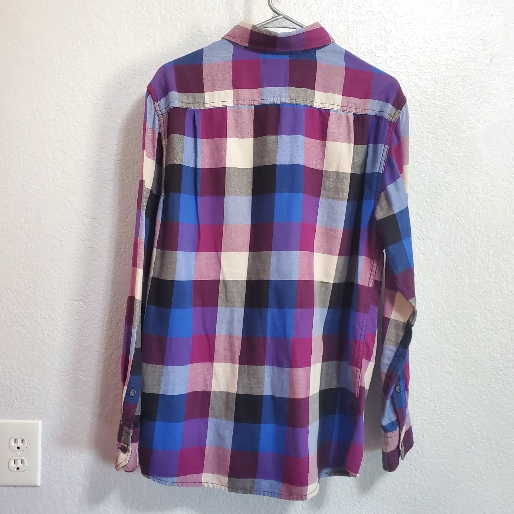 Mossimo Mossimo Supply Co Athletic Fit Shirt Men M Plaid Cotton Long Sleeve Button Up Multicolor Size US M / EU 48-50 / 2 - 2 Thumbnail