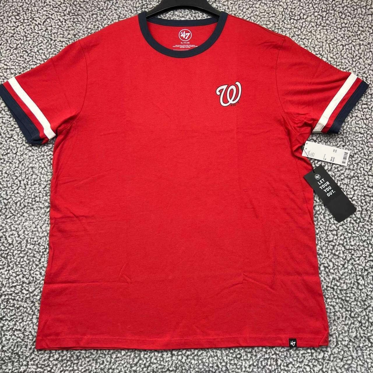 47 Brand Washington Nationals Shirt Men Short Sleeve Cotton New XL Size US XL / EU 56 / 4 - 1 Thumbnail