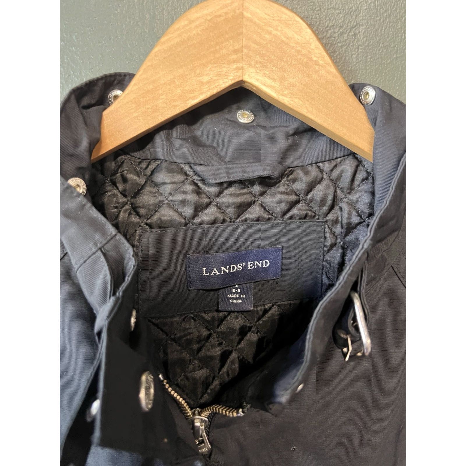 Lands' End Lands End Womens Basic Jacket Blue Full Zip Long Sleeve Size S Size S / US 4 / IT 40 - 3 Thumbnail