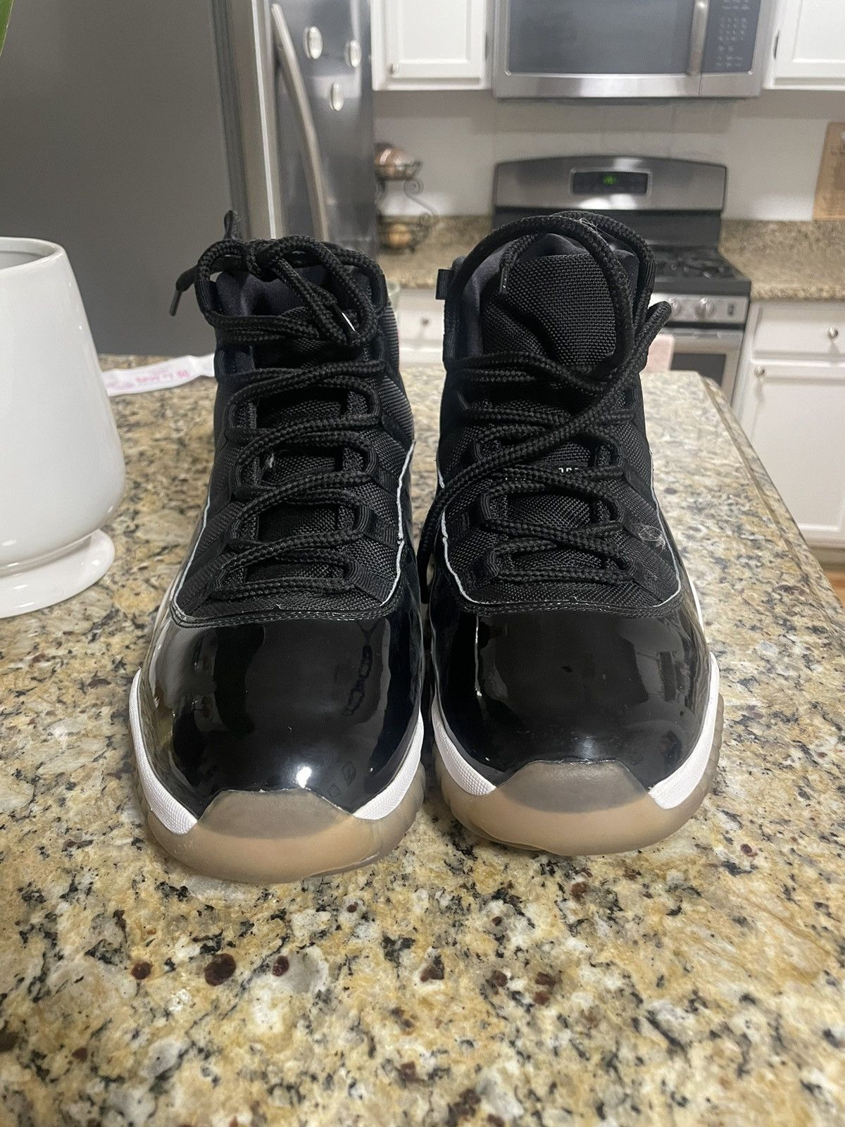 image of Jordan Nike Jordan 11 Retro Space Jam 2016 Shoes in Black, Men's (Size 12)