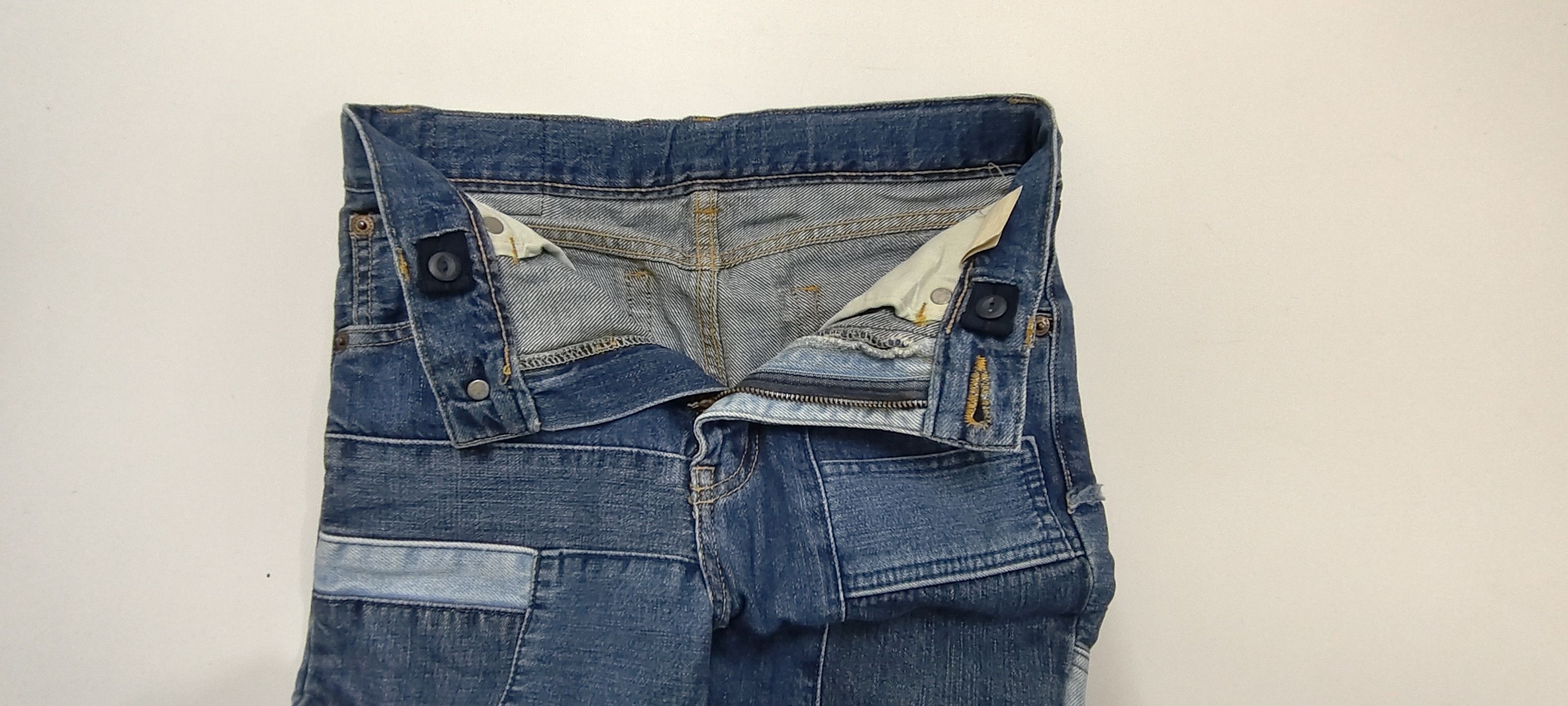 Issey Miyake Hysteric Glamour Patchwork Flare Jeans #P1 Size US 32 / EU 48 - 7 Thumbnail