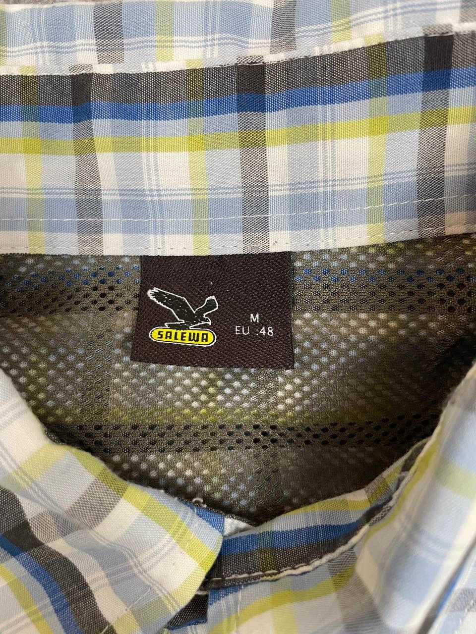 SALEWA Salewa Men Plaid Short Sleeve Shirt Blue GreenOutdoor Hiking Size US M / EU 48-50 / 2 - 4 Thumbnail