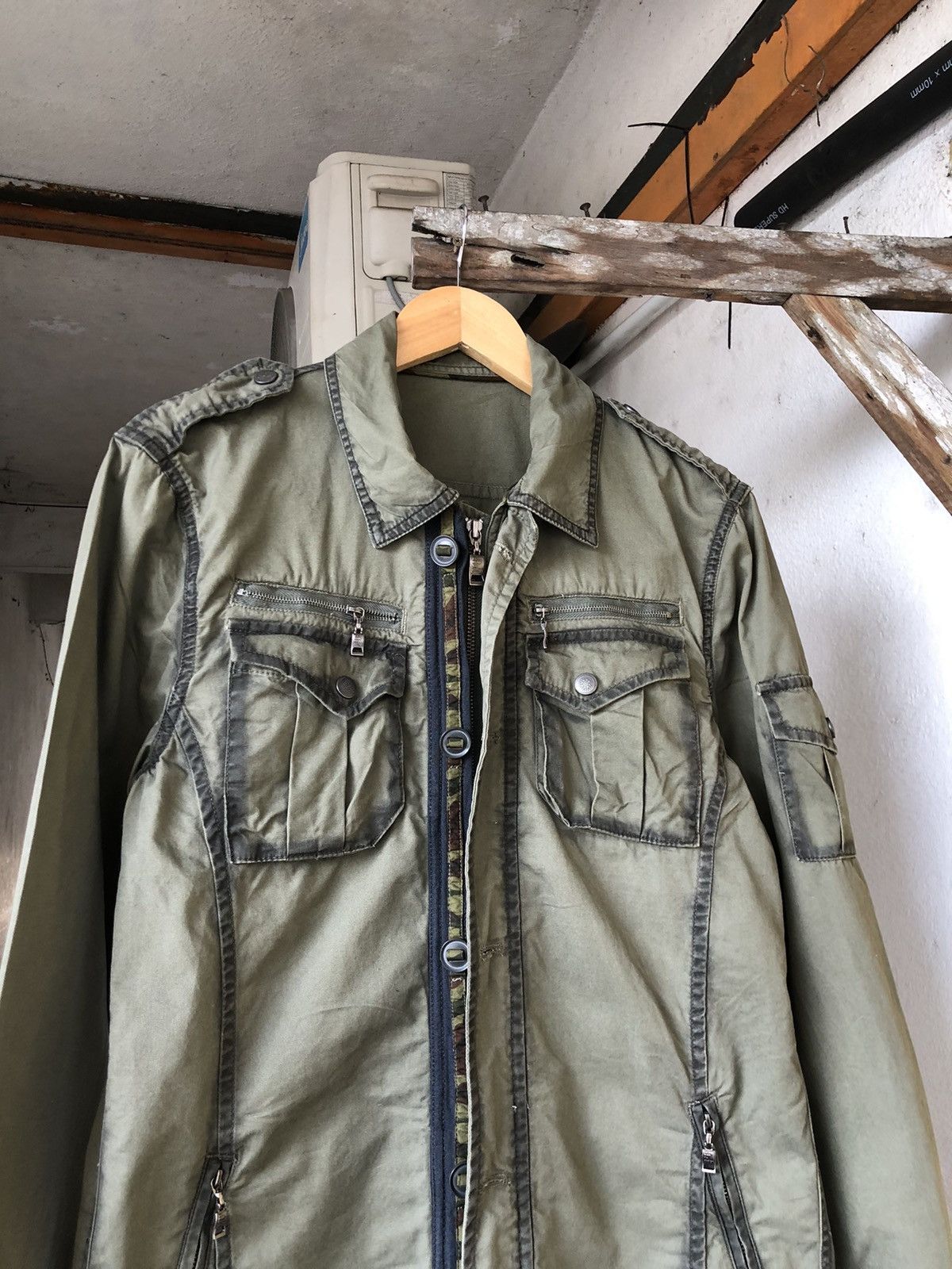 If Six Was Nine Nice🔥 Semantic Design Bondage Punk Jacket Size L / US 10 / IT 46 - 3 Thumbnail