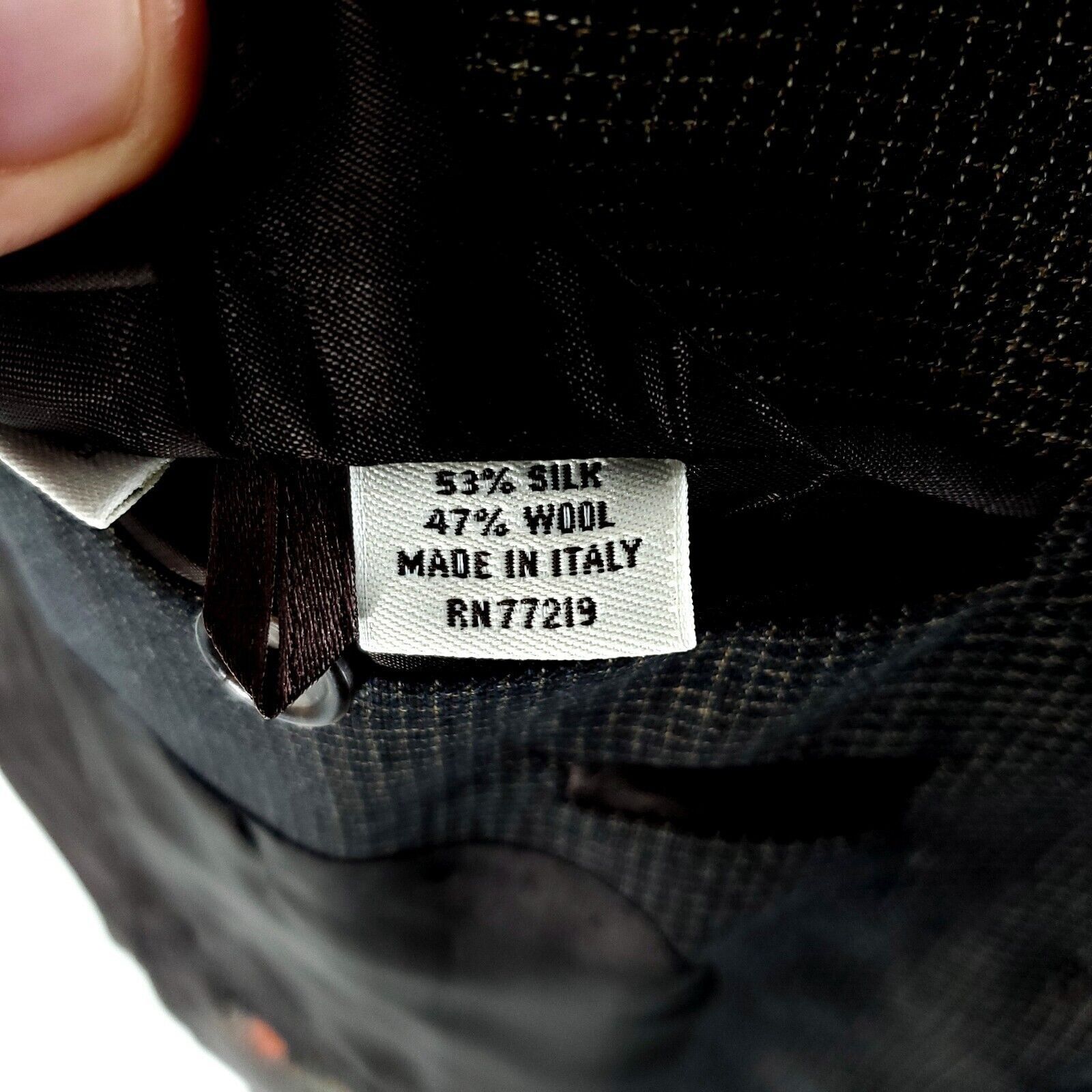 Pronto Uomo Pronto Uomo Textured Wool Silk 3 Button Sport Coat 38R Black Size 38R - 9 Thumbnail