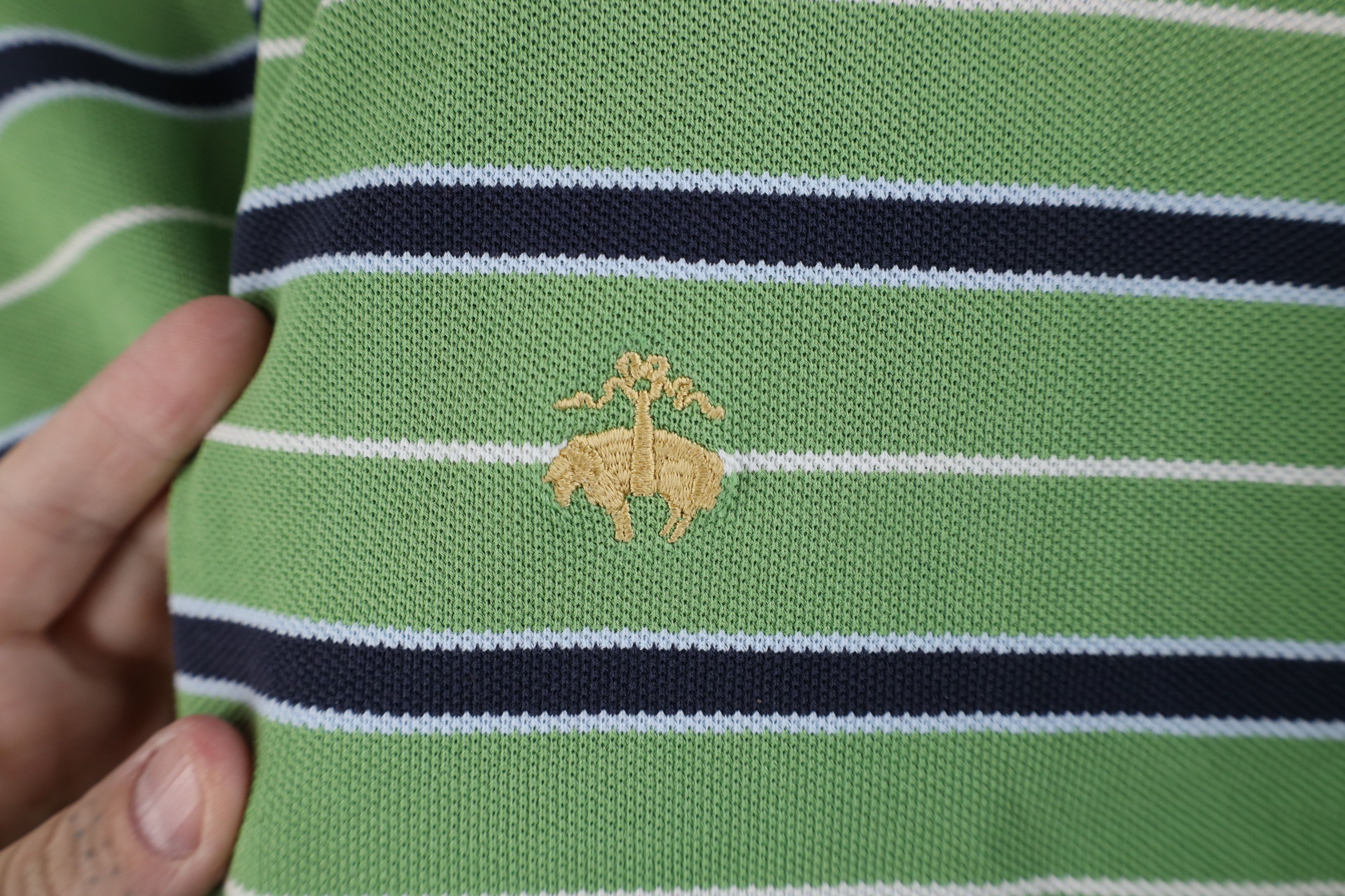 Brooks Brothers × Vintage Brooks Brothers Performance Polo Striped Golf Polo Shirt Size US XL / EU 56 / 4 - 4 Thumbnail
