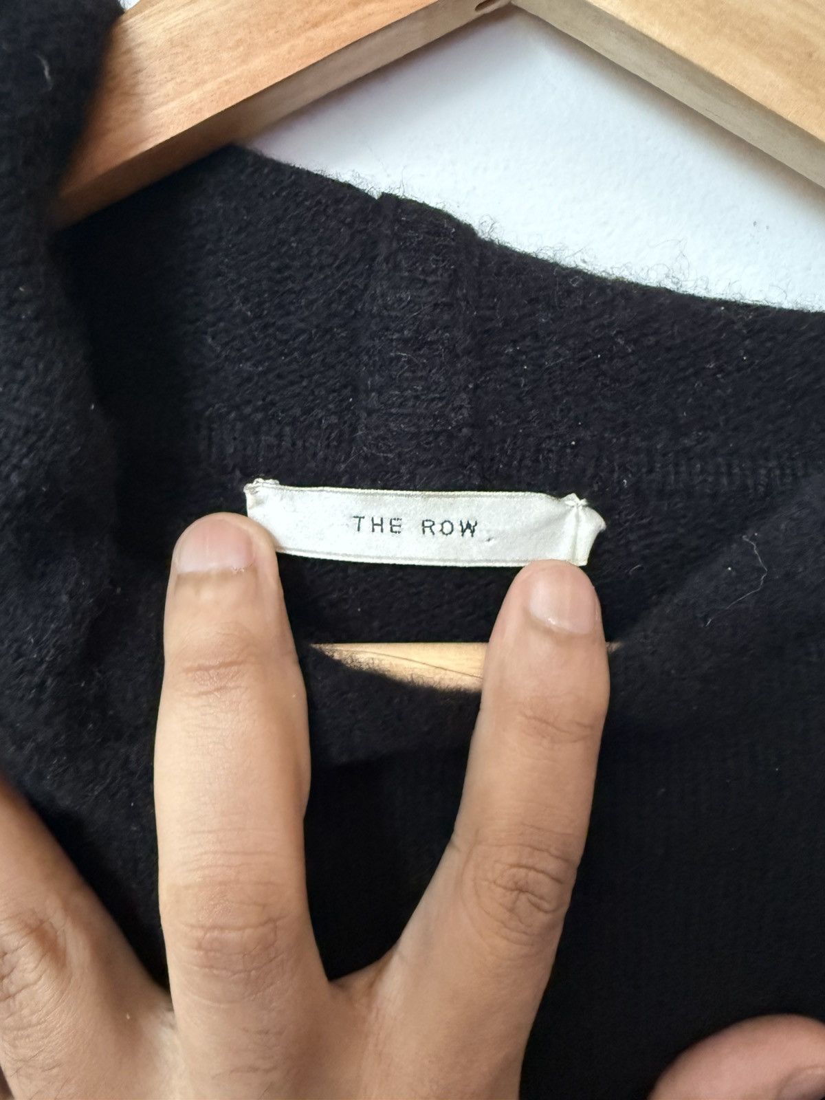 The Row THE ROW Black 100% Cashmere Hoodie Size US L / EU 52-54 / 3 - 5 Thumbnail