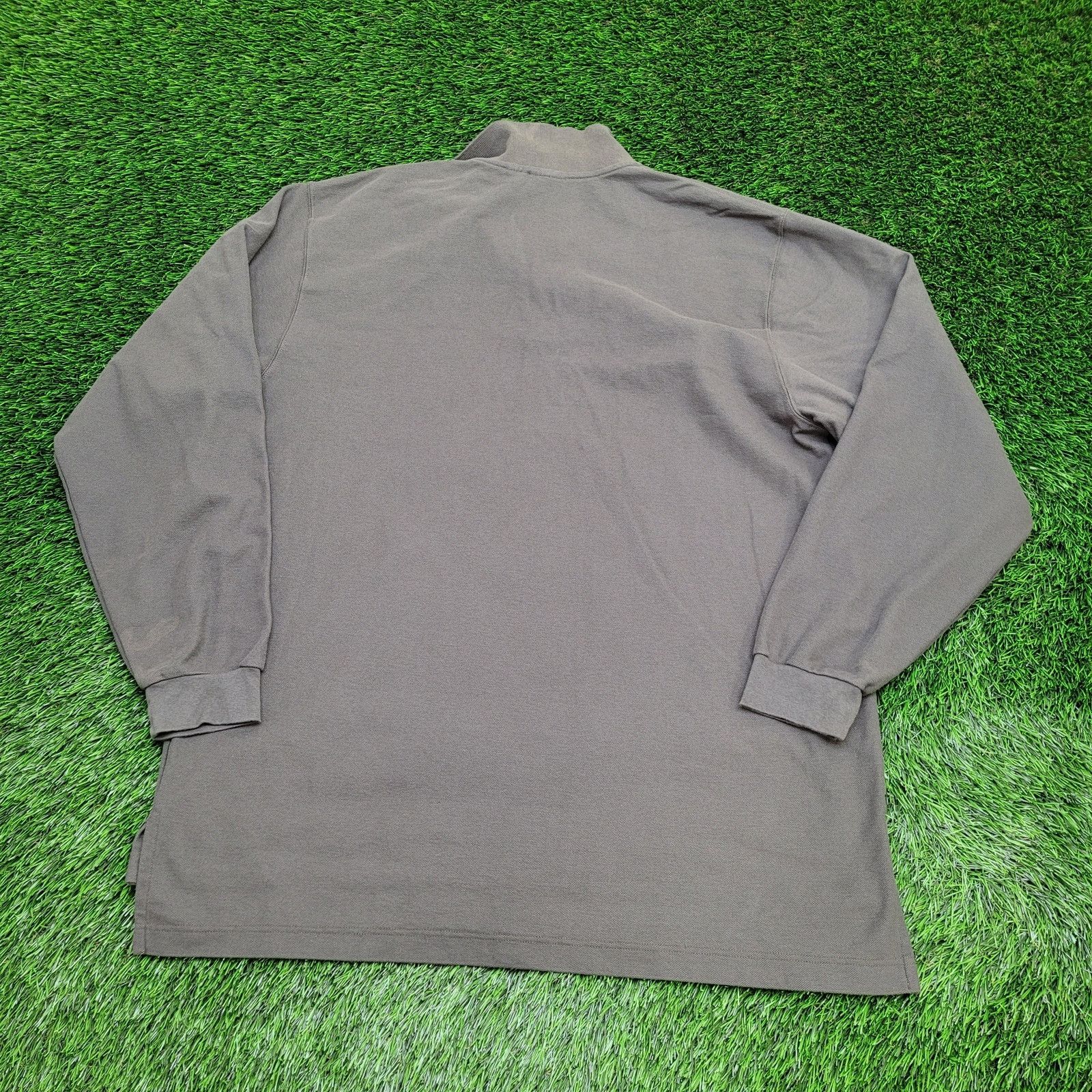 Vintage Vintage 90s LL-Bean Rugby Polo Shirt XL 26x33 Green Baggy Size US XL / EU 56 / 4 - 2 Thumbnail
