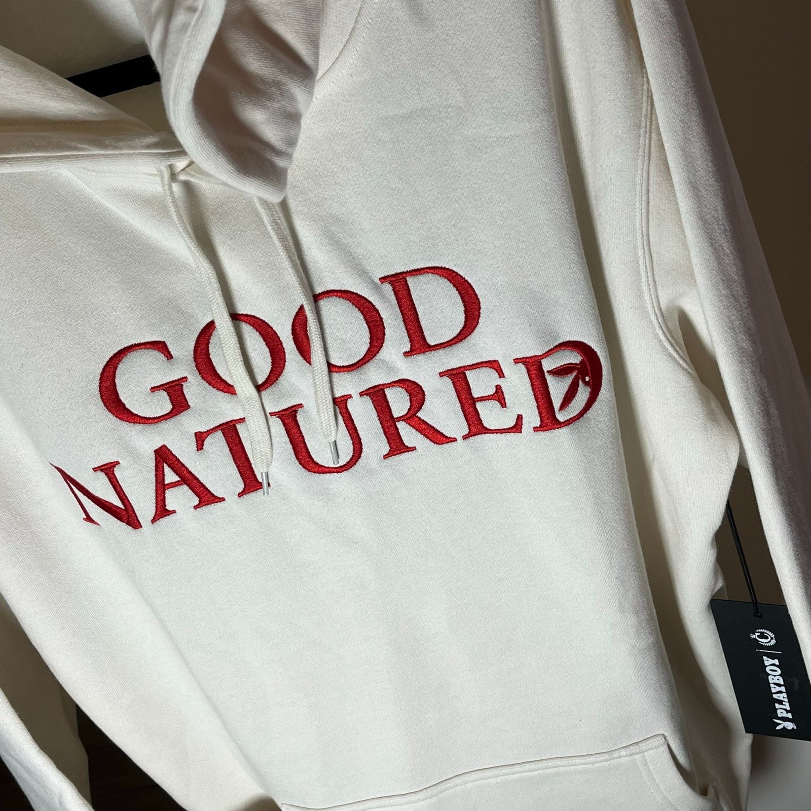 Playboy •NWT• Playboy Off White sweatshirt Hoodie • Men’s XL Size US XL / EU 56 / 4 - 2 Thumbnail
