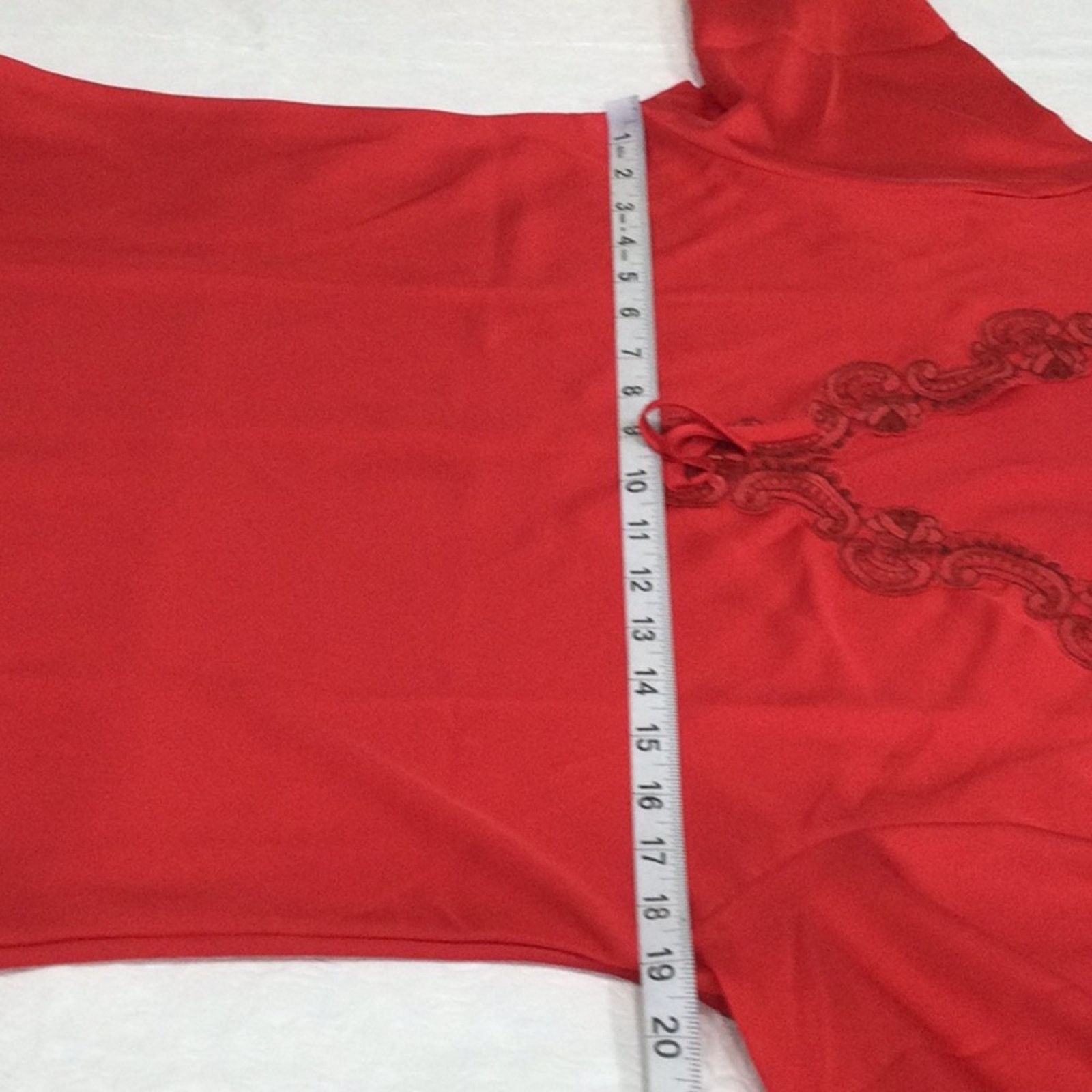 Other Red Lace Nightgown XXL (See description for measurements) Size M / US 6-8 / IT 42-44 - 13 Thumbnail