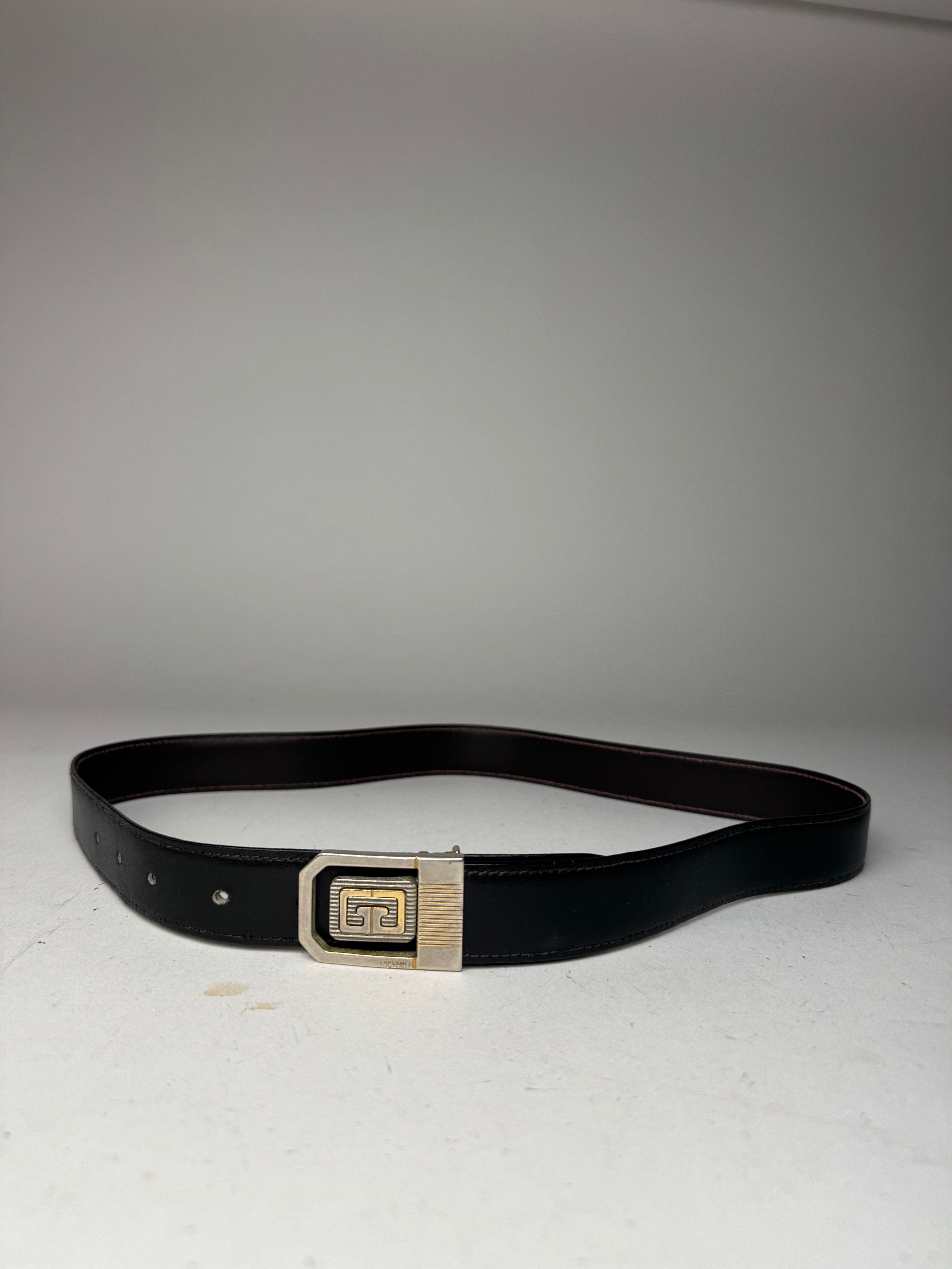 Givenchy Vintage Leather Belt black Size ONE SIZE - 1 Thumbnail