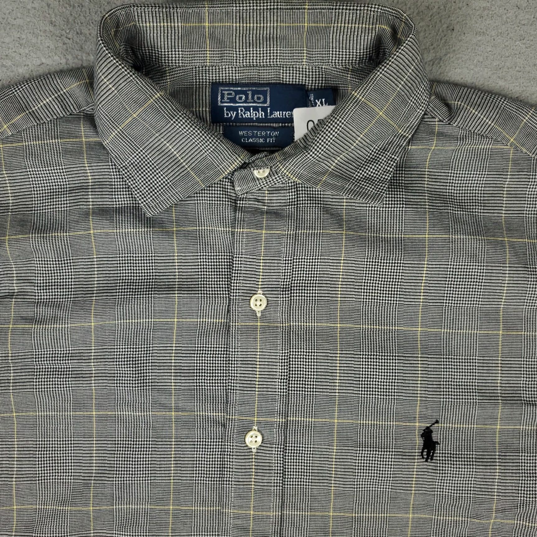 Ralph Lauren Ralph Lauren Button-Up Shirt Mens XL Gray Plaid Long Sleeve Casual Modern Preppy Size US XL / EU 56 / 4 - 2 Thumbnail