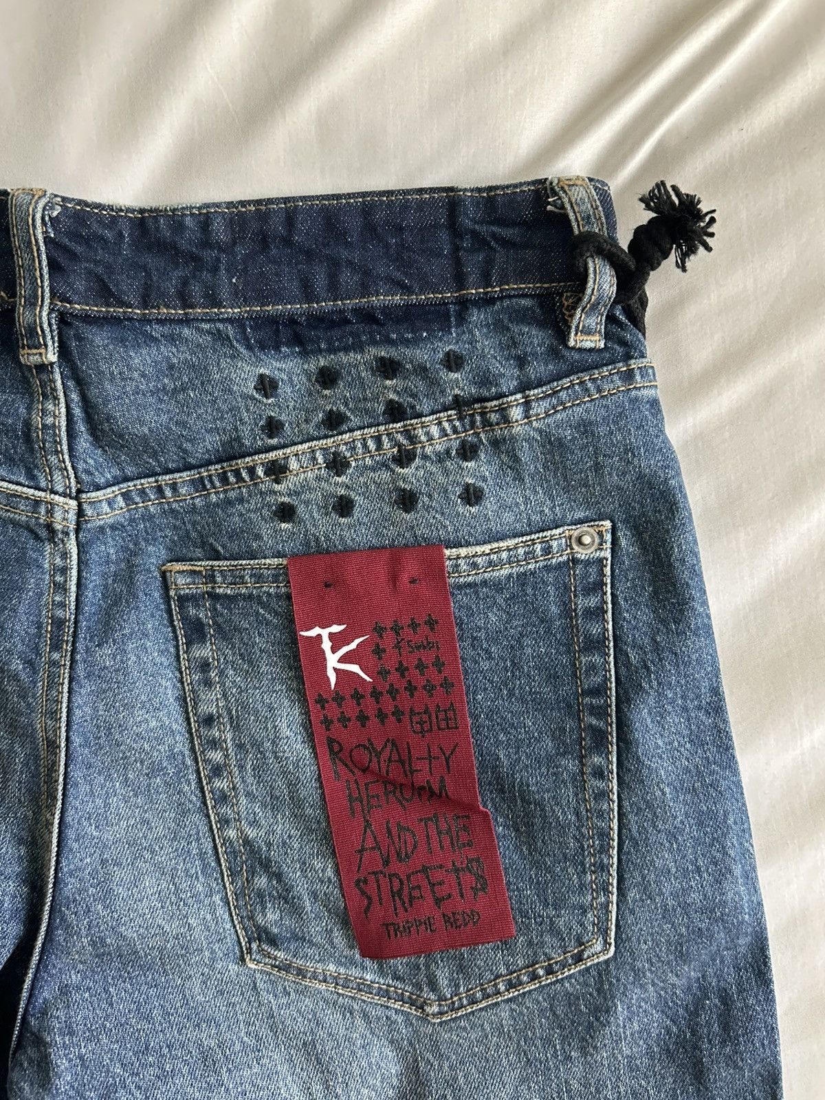 Ksubi Ksubi Indigo Trippie Redd Editions Bronko Trip Spliced Jean Size US 31 - 10 Thumbnail