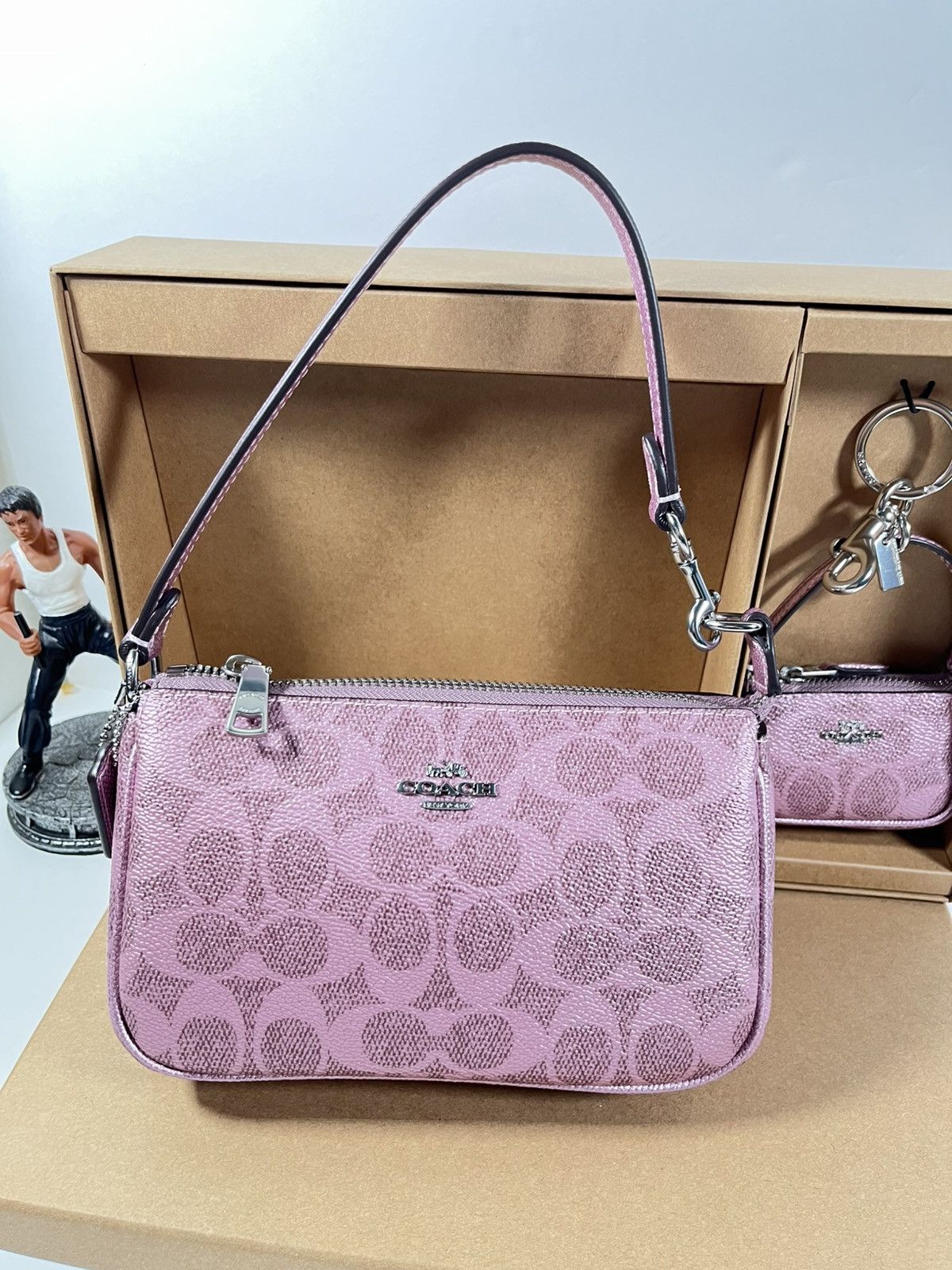 Coach NWT Coach Boxed Nolita 19 And Nolita Bag Charm Set Pink/Rose Size ONE SIZE - 5 Thumbnail