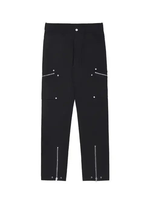 VIBE Black Cargo Zipper Pants Size US 32 / EU 48 - 8 Thumbnail